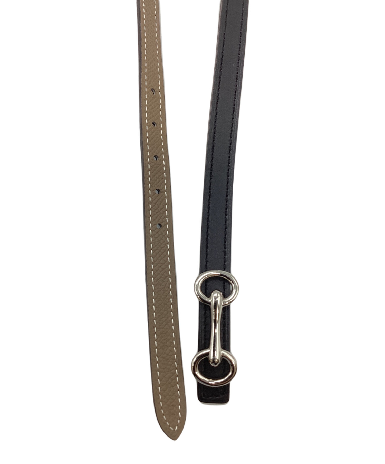 中古・古着通販】HERMES (エルメス) エリタージュベルト グレー 