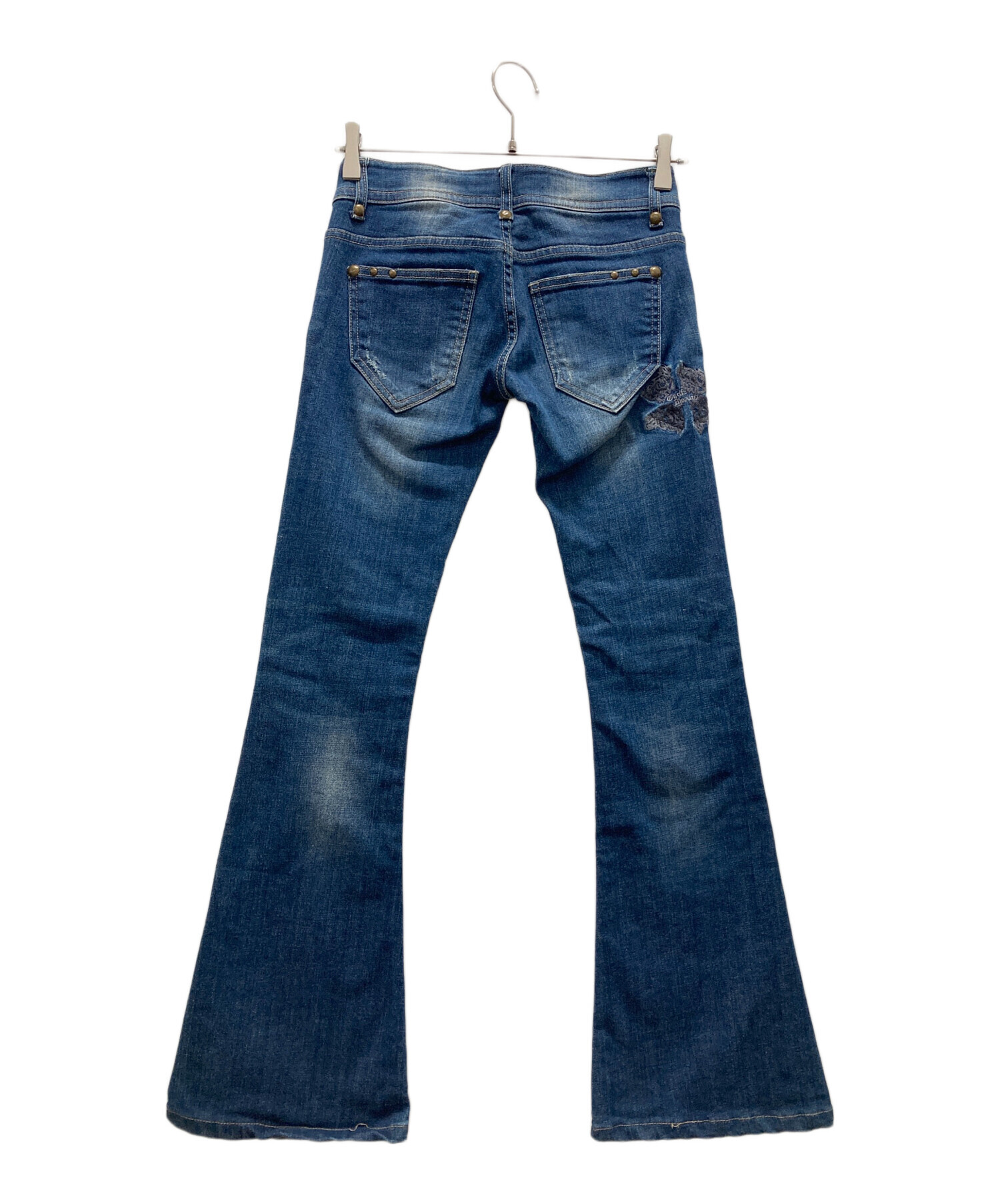 【タグ付】y2k cookjeans ブーツカット フレアデニム ダークブラウン 中古・古着通販】Cook jeans (クックジーンズ) ブーツカットデニム