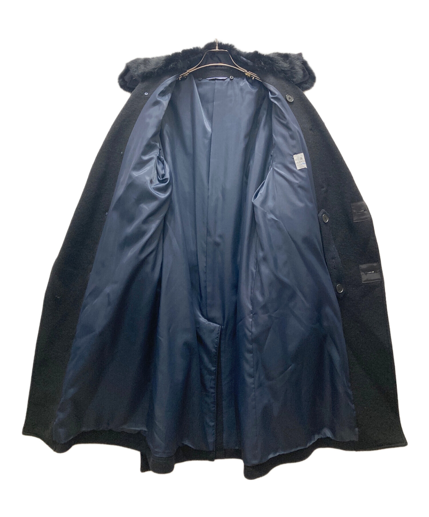 ね*ん様 LANVIN ロングコート　サイズ50 美品　ランバン 中古・古着通販】LANVIN en Bleu (ランバンオンブルー) ラビットファー