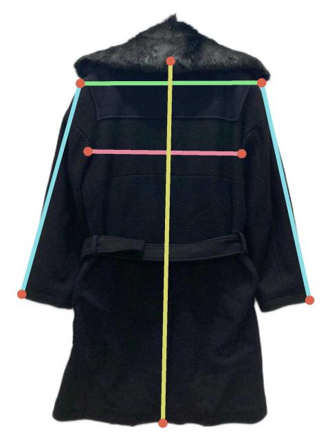 【値下げ中】ランバンオンブルー♡ファー付きコート 中古・古着通販】LANVIN en Bleu (ランバンオンブルー) ラビットファー
