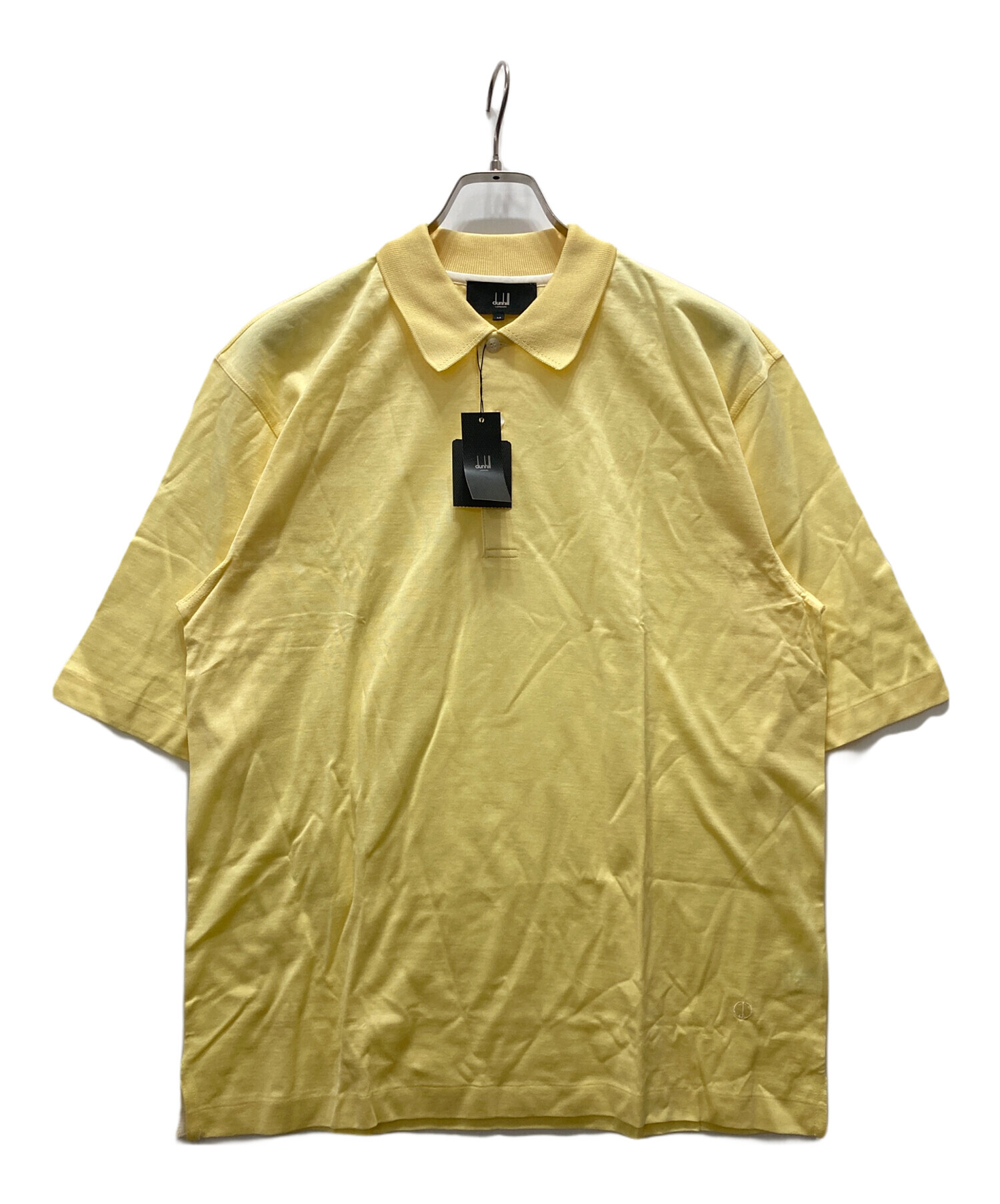 マ*ナ様 dunhill vintage ロングスリーブポロシャツ 中古・古着通販】dunhill (ダンヒル) ポロシャツ イエロー サイズ:M 未