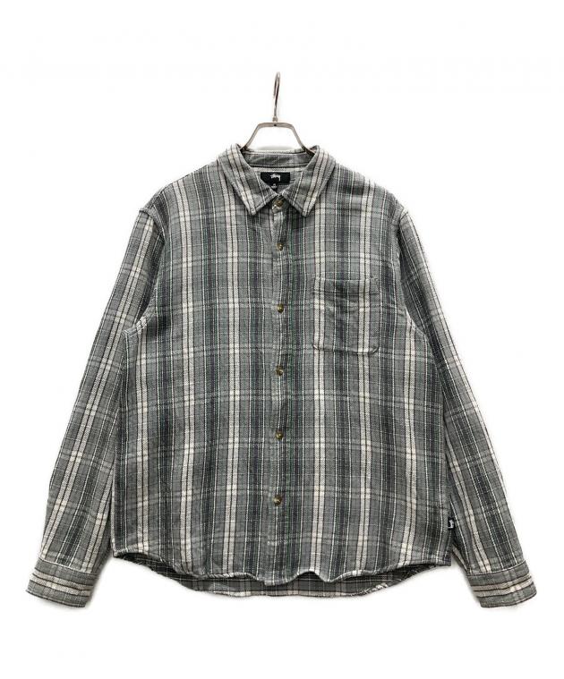 中古・古着通販】stussy (ステューシー) Beach Plaid Shirt グレー