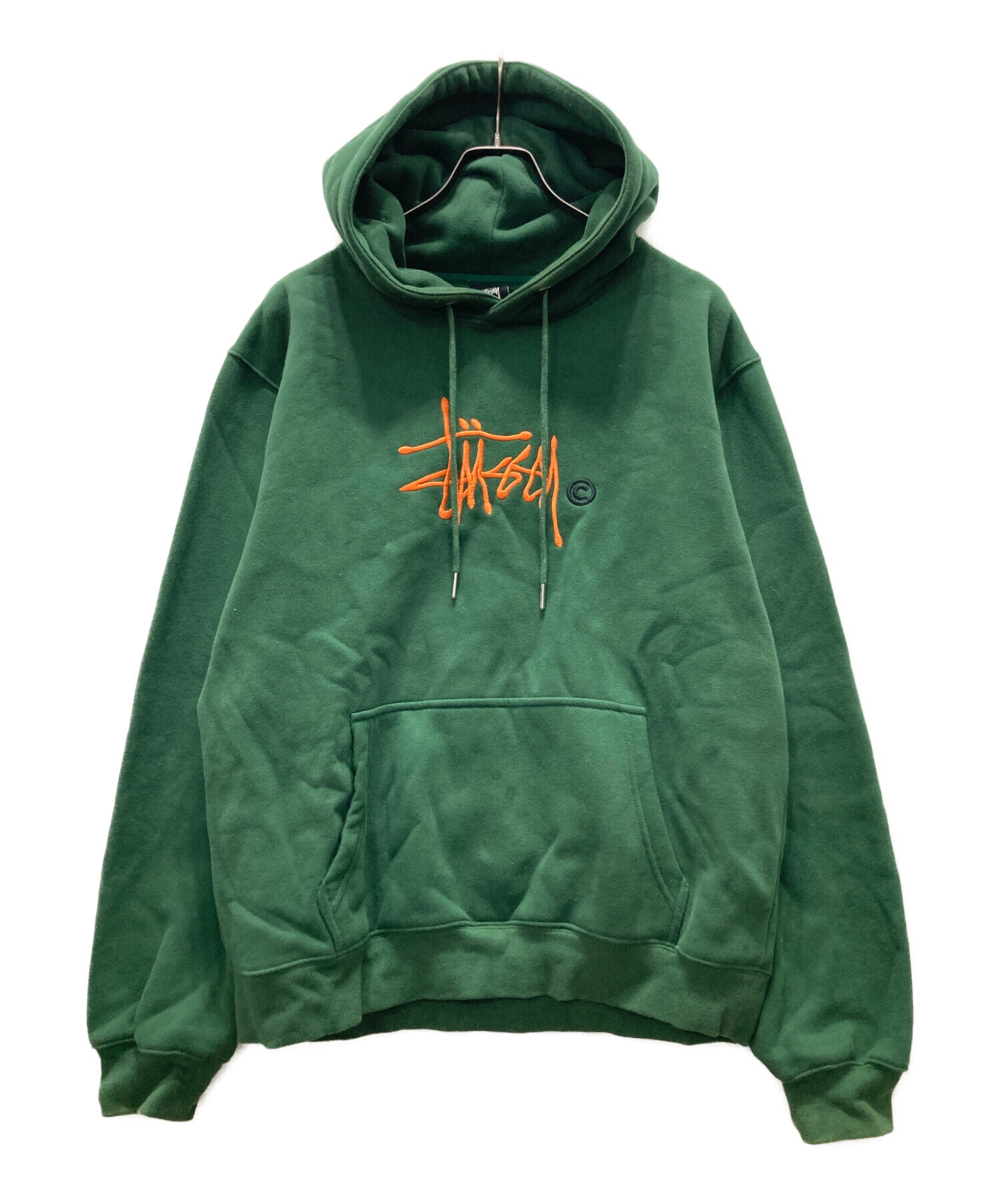 中古・古着通販】stussy (ステューシー) 刺繍ロゴプルオーバーパーカー