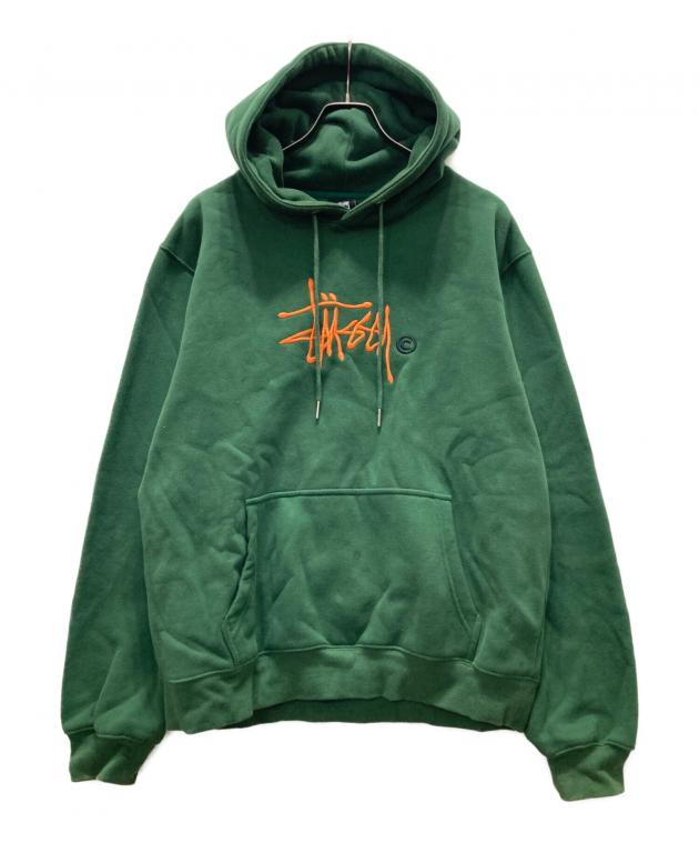 Stussy 00s マウンテンパーカー　ゲッコーグリーン 中古・古着通販】stussy (ステューシー) 刺繍ロゴプルオーバーパーカー