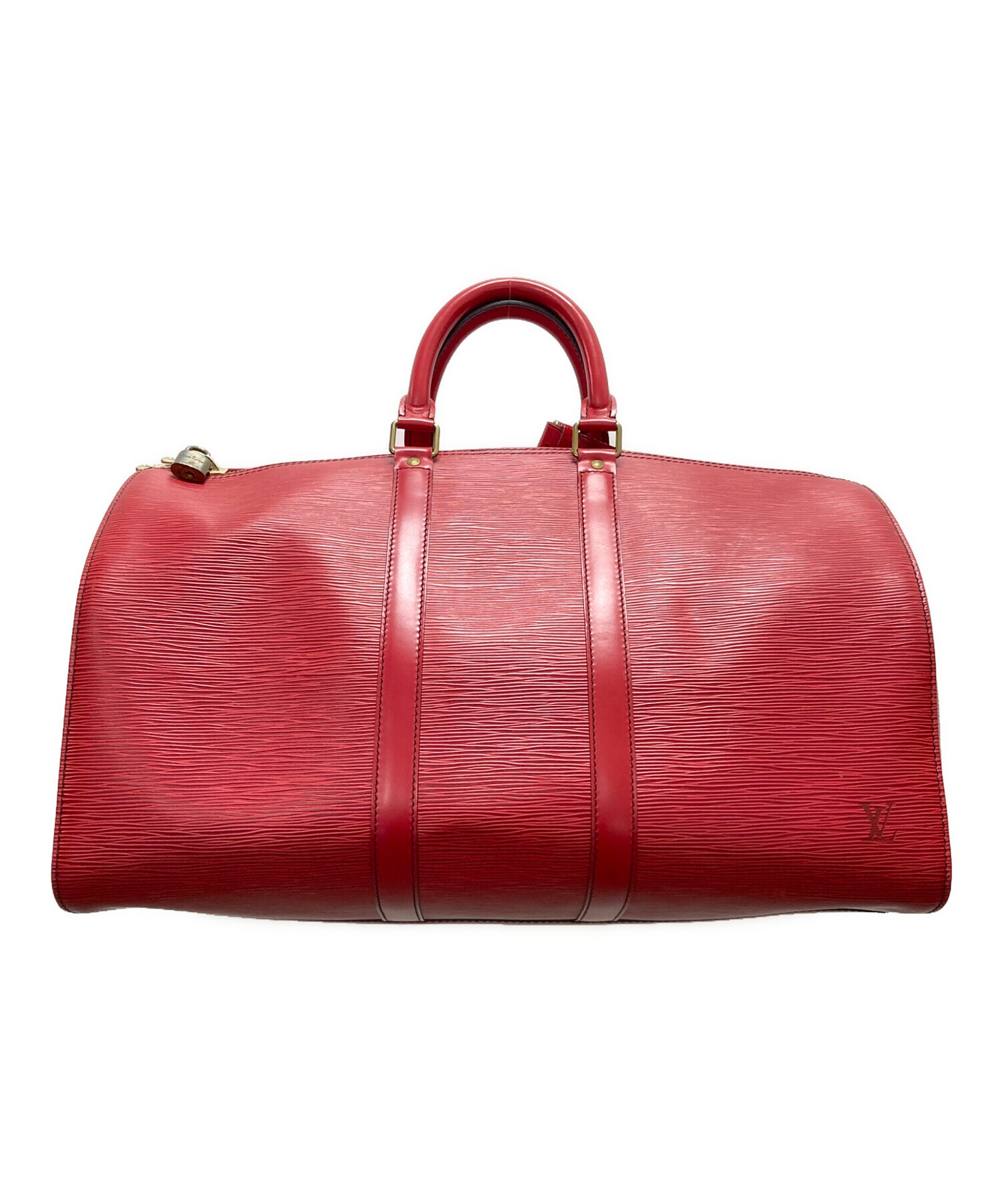 中古・古着通販】LOUIS VUITTON (ルイ ヴィトン) キーポル45 レッド