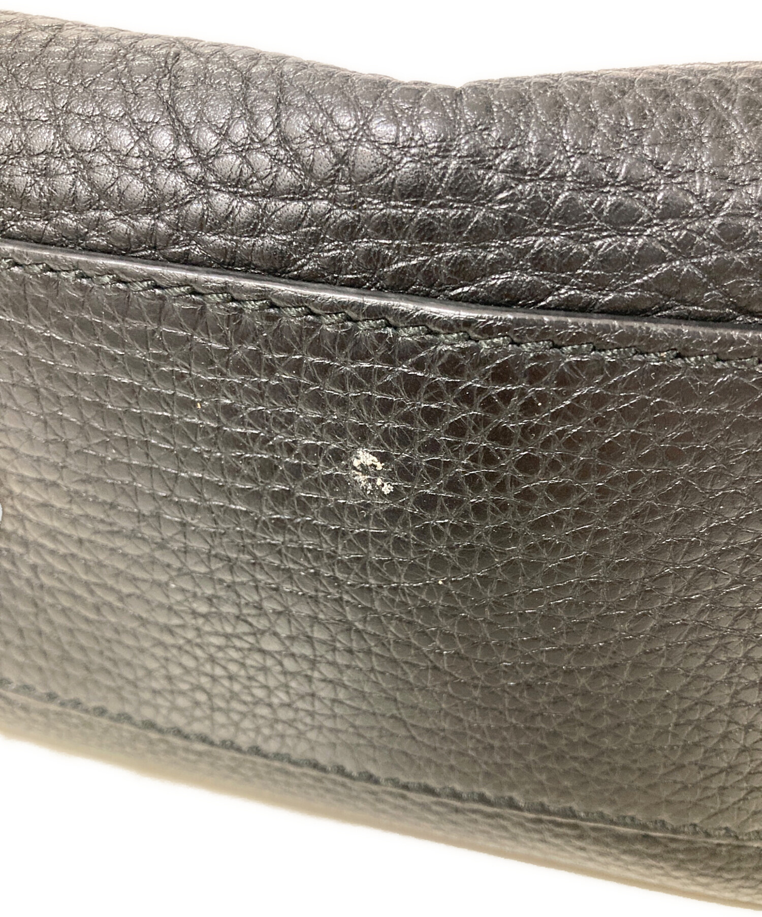 中古・古着通販】GUCCI (グッチ) バンブーハンドバッグ ブラック