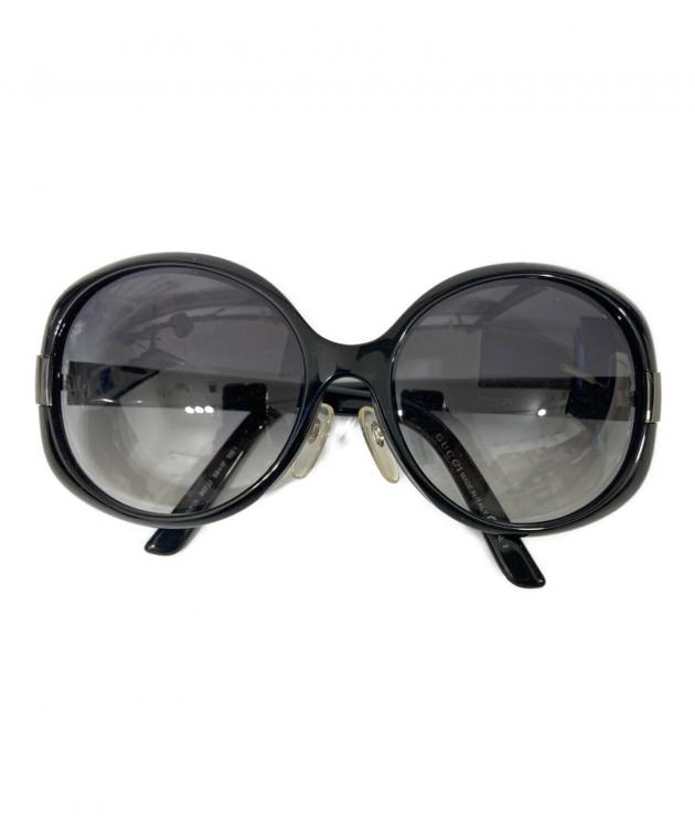GUCCI グッチ メタル ロゴ アンティーク サングラス ケース付き 中古・古着通販】GUCCI (グッチ) メタルロゴサングラス ブラック
