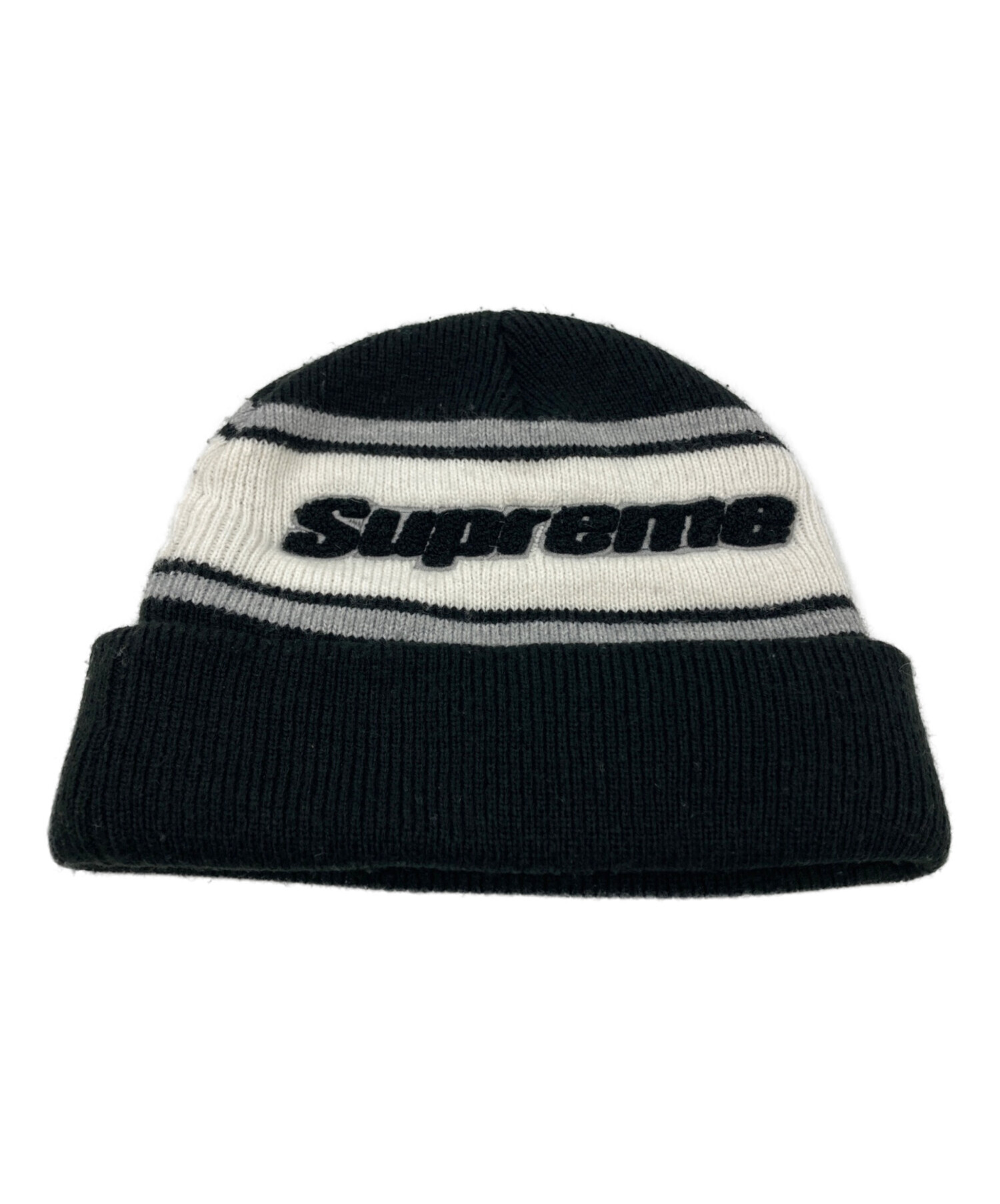中古・古着通販】Supreme (シュプリーム) ニット帽 ブラック｜ブランド