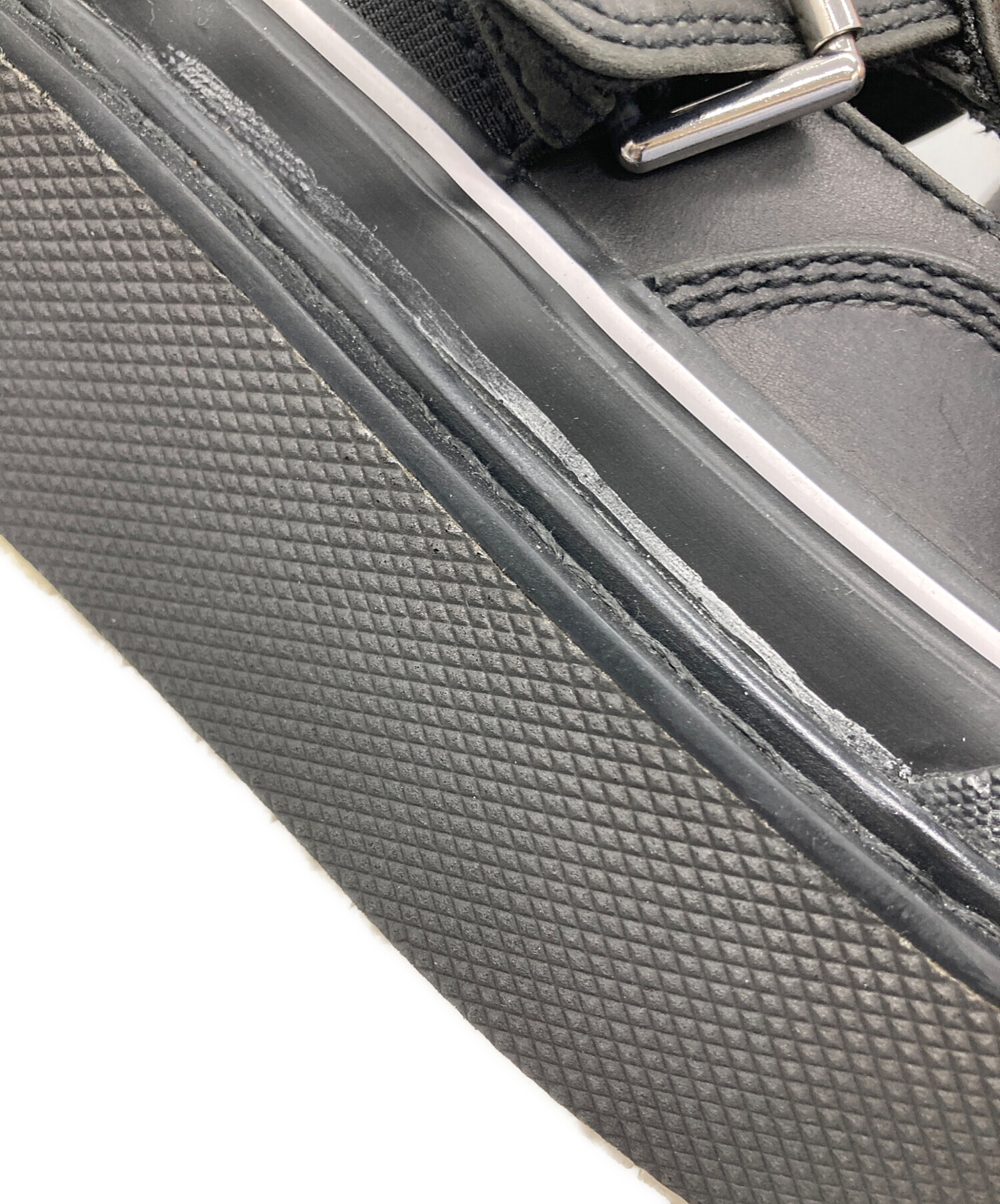 中古・古着通販】DIESEL (ディーゼル) ストラップシューズ ブラック 中古・古着通販】DIESEL (ディーゼル) ストラップシューズ ブラック