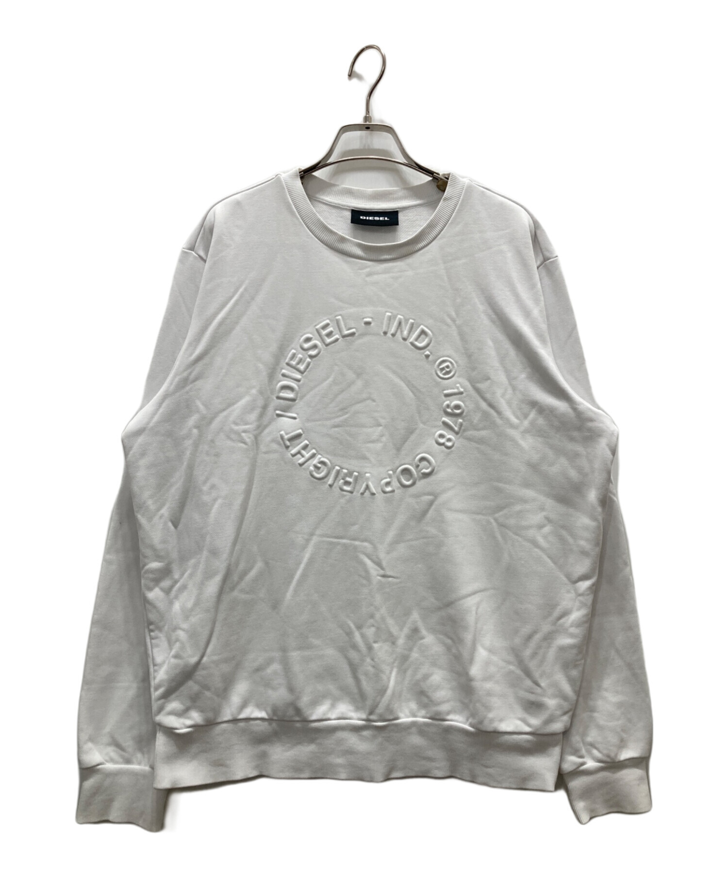 中古・古着通販】DIESEL (ディーゼル) エンボス加工ロゴスウェット