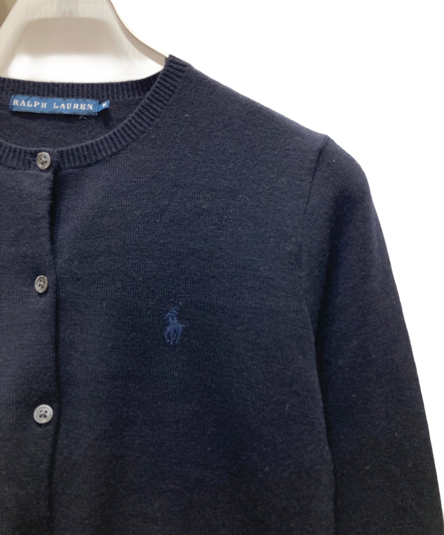 中古・古着通販】RALPH LAUREN (ラルフローレン) 丸首カーディガン