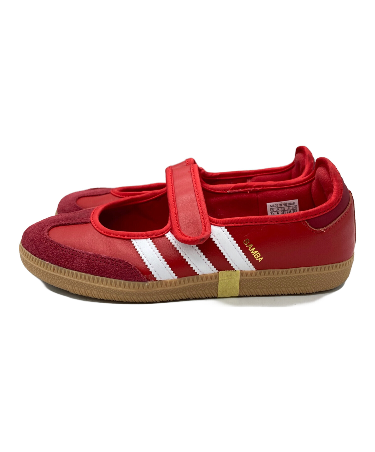 アディダス　サンバジェーン　スニーカー　サイズ24.5cm 一短時間使用 中古・古着通販】adidas (アディダス) SAMBA JANE レッド サイズ:24.5