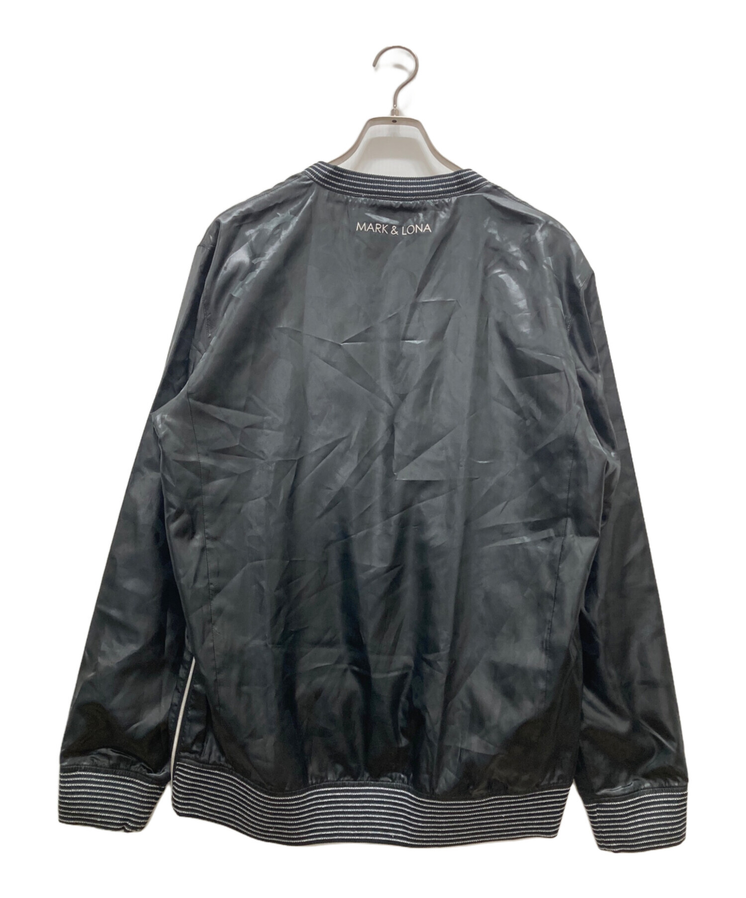 MARK & LONA Vネック プルオーバー ブラック L 中古・古着通販】MARK&LONA (マークアンドロナ) Vネックプルオーバー