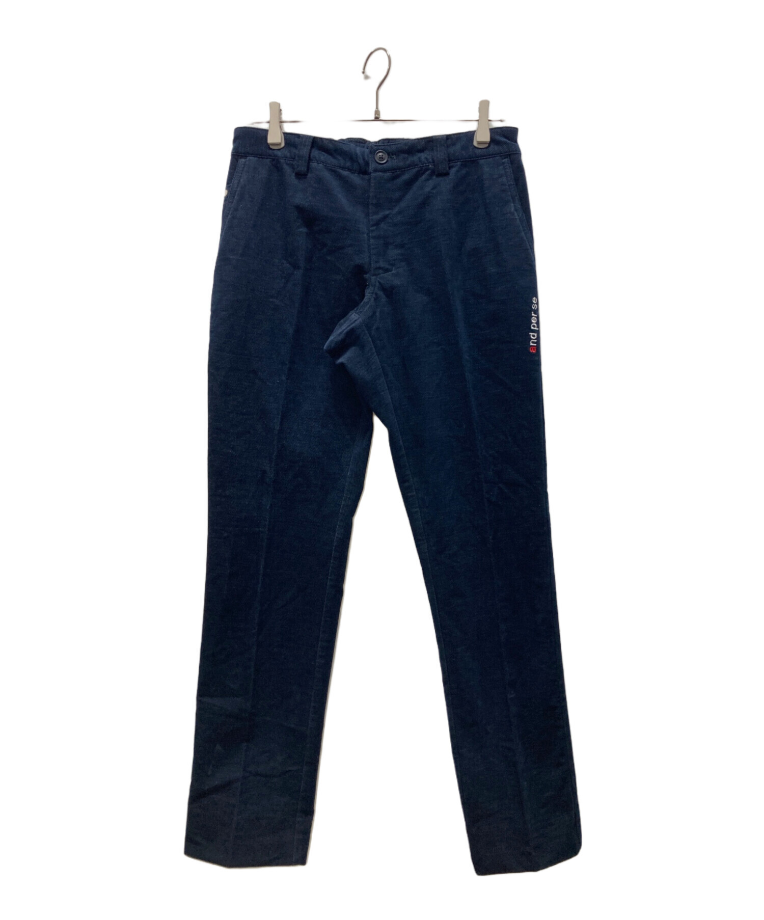 中古・古着通販】and per se (アンパスィ) パンツ ネイビー サイズ:L