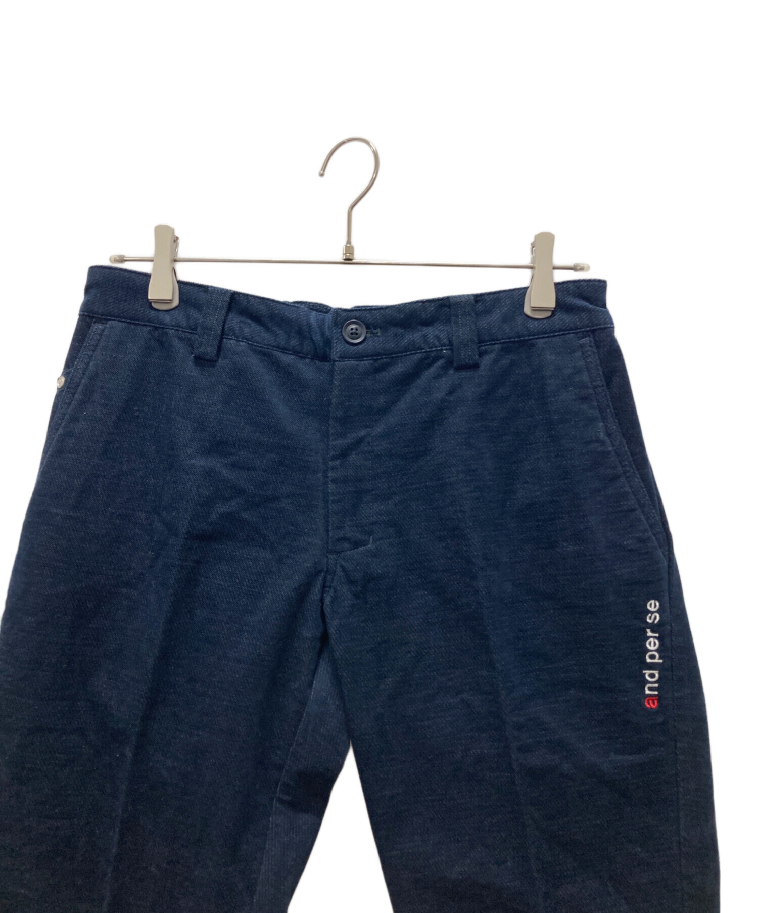 中古・古着通販】and per se (アンパスィ) パンツ ネイビー サイズ:L