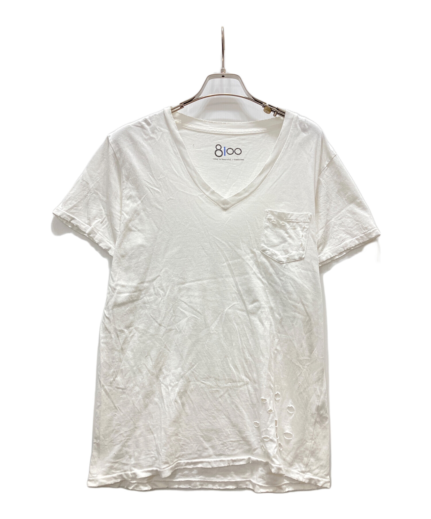 中古・古着通販】Ron Herman (ロンハーマン) 8100 ダメージ加工Tシャツ