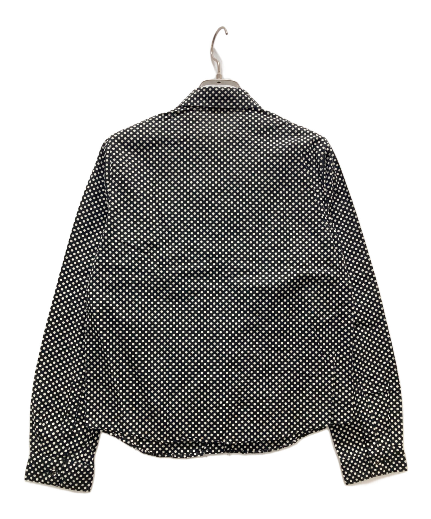 PINK HOUSE ピンクハウス/フリルピンタックブラウス/黒/3/レディースインナー/Aランク/51【中古】 中古・古着通販】PINK HOUSE (ピンクハウス) フリル ドットブラウス