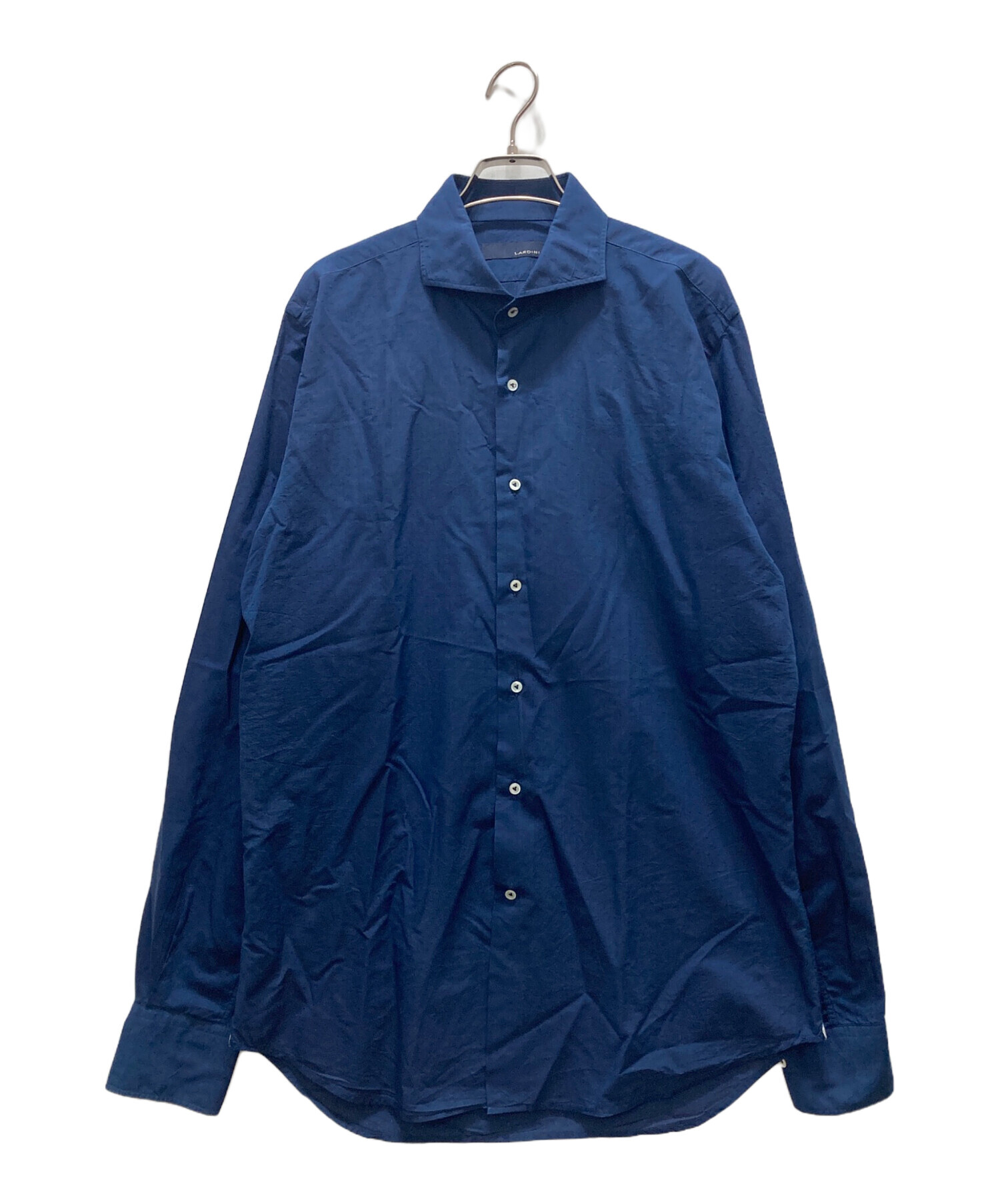 LARDINI ラルディーニ リネンシャツ ネイビー 41 ELCIRO 中古・古着通販】LARDINI (ラルディーニ) 長袖シャツ ネイビー サイズ