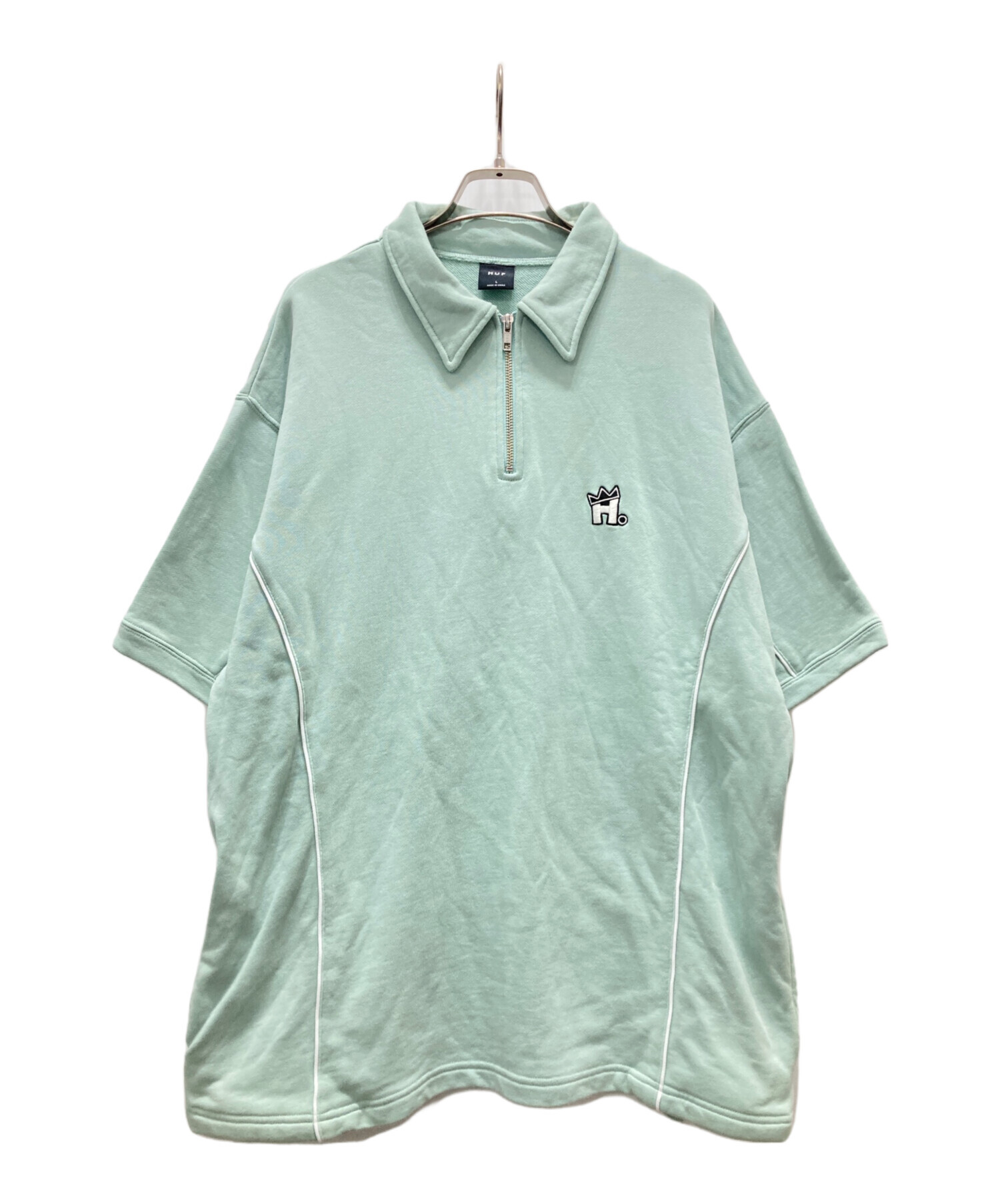 HUF ハーフジップスウェット S グリーン HUF - Hufハフアメリカバナナ 