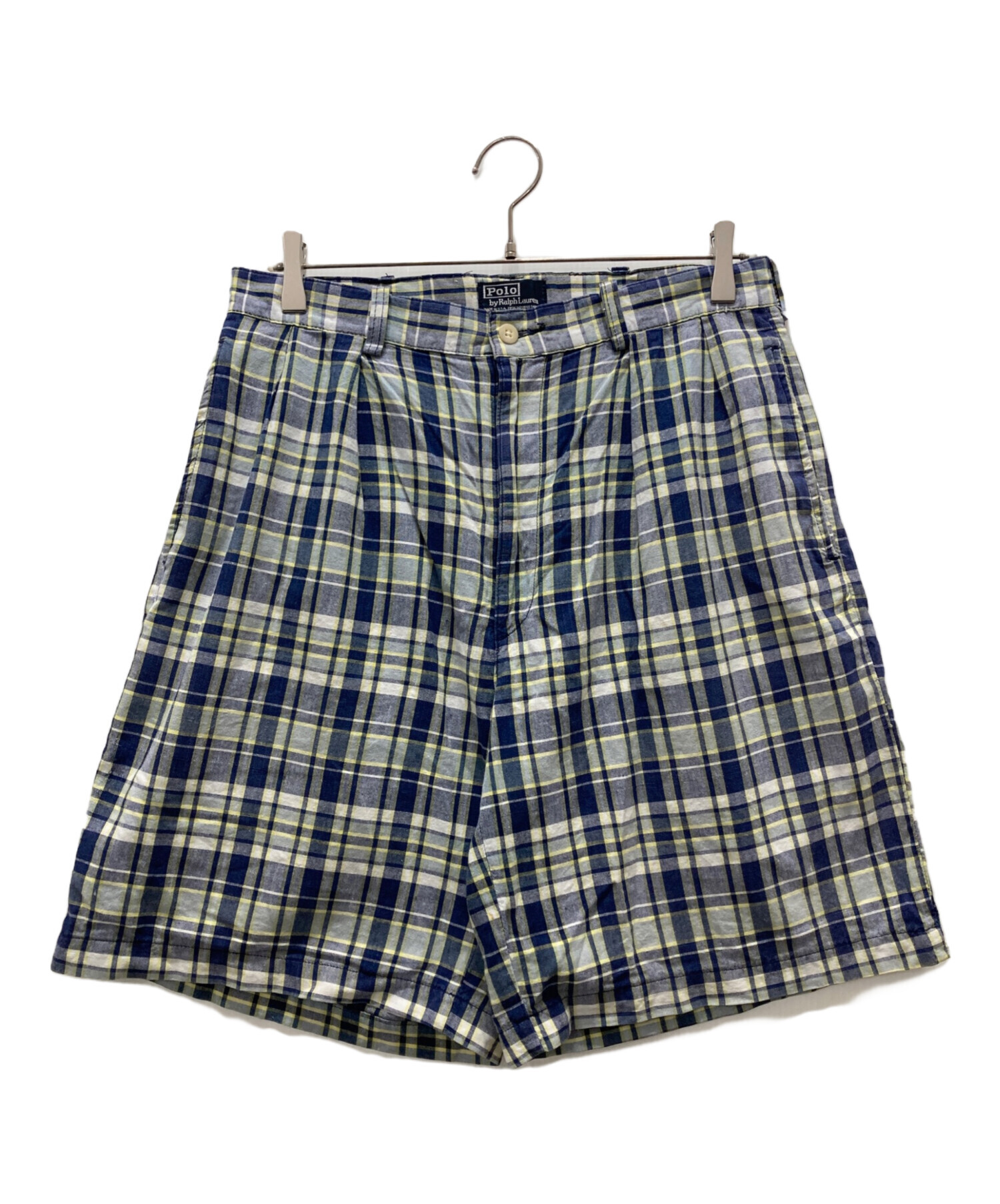 Polo Ralph Lauren アメリカ製　ハーフパンツ　90s 紺　W33 中古・古着通販】POLO RALPH LAUREN (ポロ・ラルフローレン) ハーフ