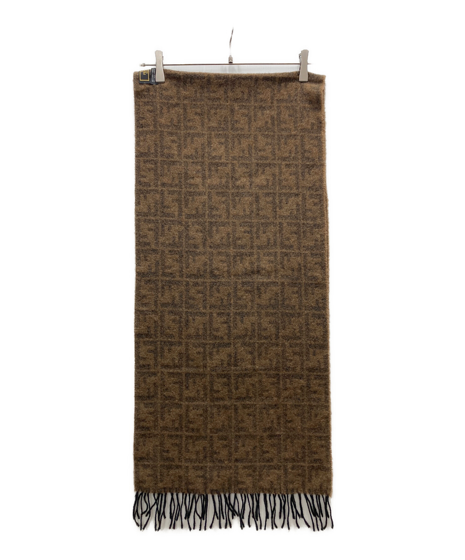 中古・古着通販】FENDI (フェンディ) ズッカ柄フリンジマフラー