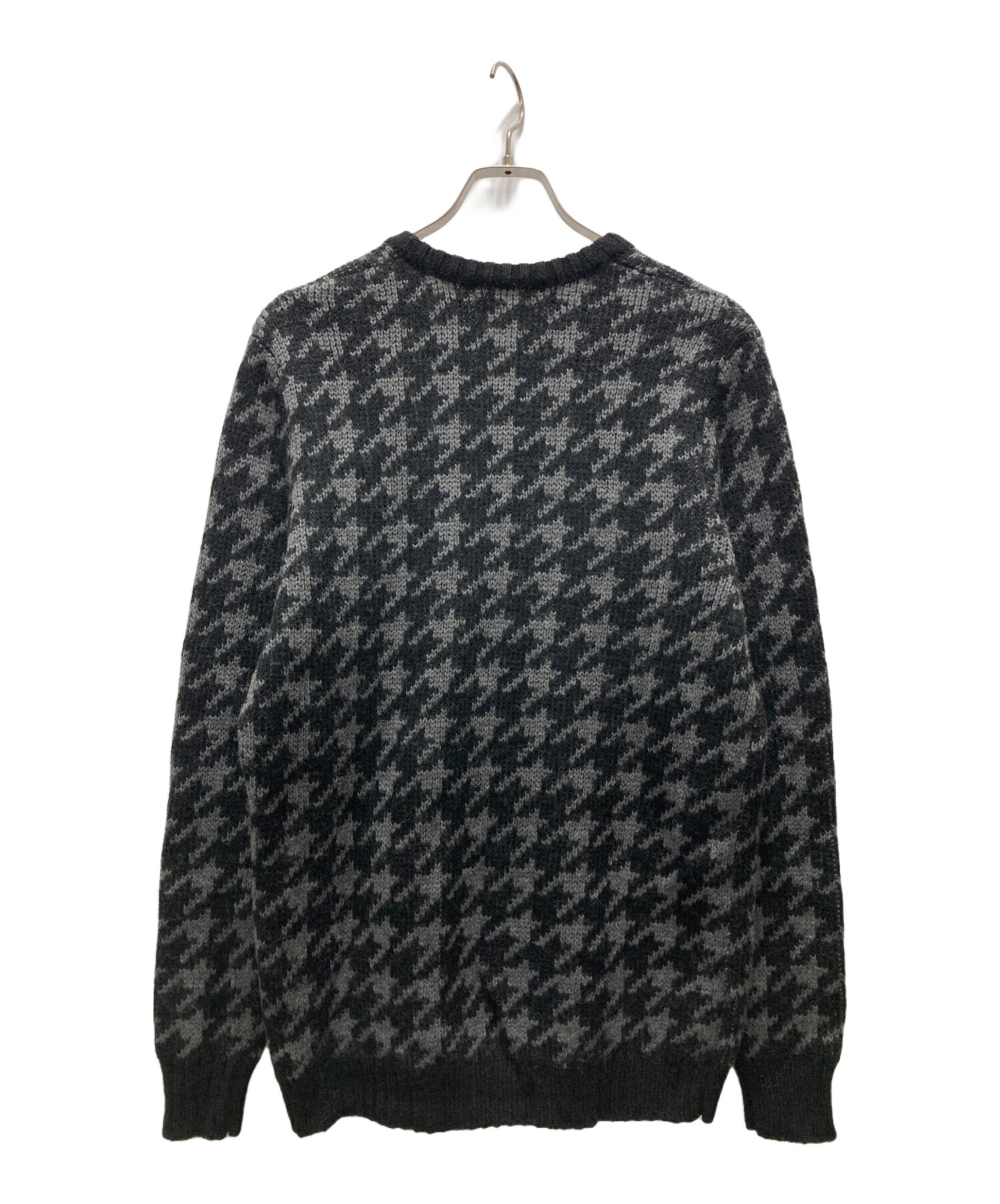 中古・古着通販】stussy (ステューシー) 千鳥柄ニット ブラック サイズ