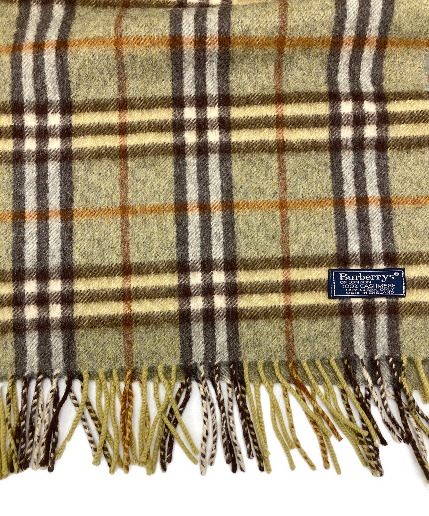 中古・古着通販】Burberry's (バーバリーズ) チェックカシミヤマフラー