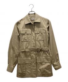 イヴサンローラン　リヴゴーシュ　シルク混　ミリタリー　フリルジャケット　ジップ YSL rive gauche】ブランド・古着のネット通販【TREFAC FASHION】
