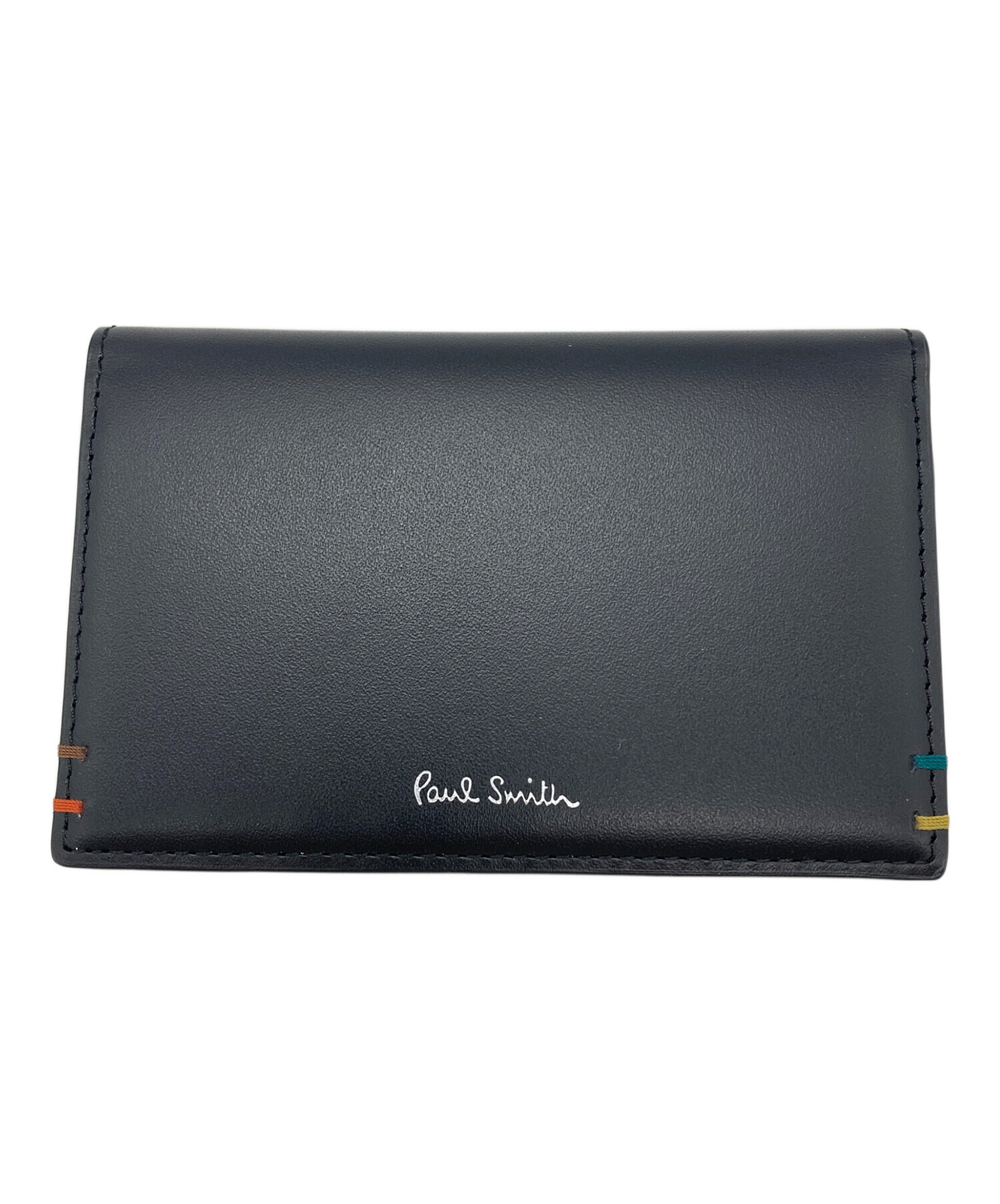 Paul Smith 名刺入れ　現行品　新品未使用　ハイライトステッチ　ブラック 中古・古着通販】PAUL SMITH (ポールスミス) ハイライトステッチ 名刺
