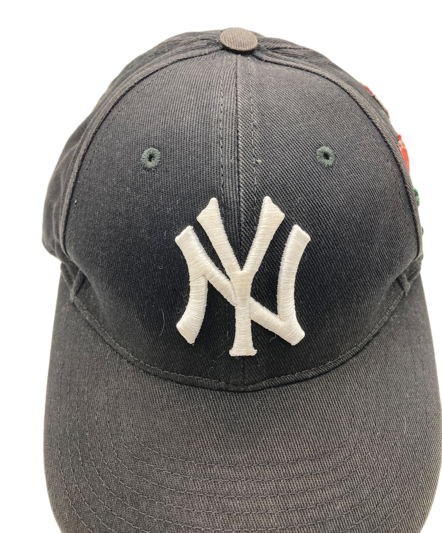 中古・古着通販】GUCCI (グッチ) NYY 刺繍ベースボールキャップ/MLB