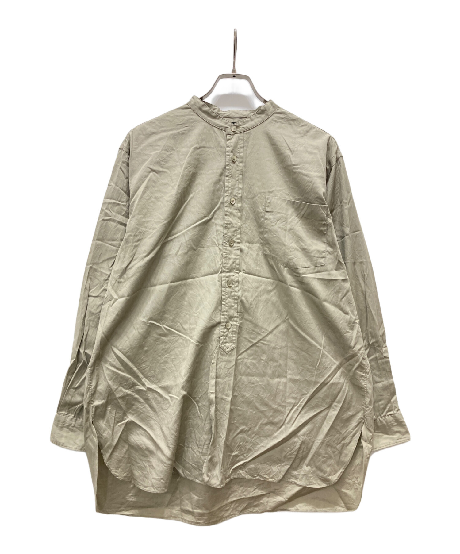 リーフナノ3 中古 中古・古着通販】leno (リノ) バンドカラーシャツ ブラウン サイズ:1