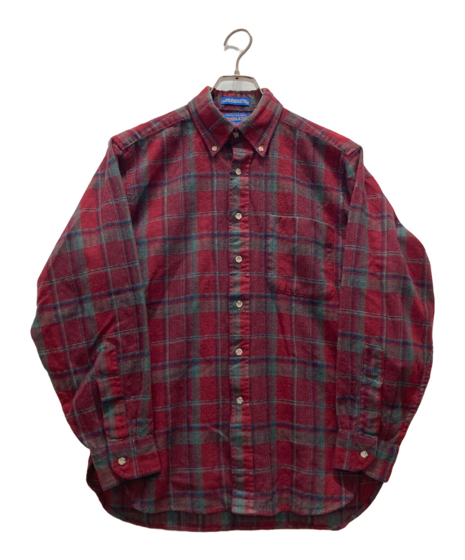 【新品未使用】Pendleton ペンドルトン ウール チェックベスト 赤 XL 中古・古着通販】PENDLETON (ペンドルトン) ウールチェックシャツ