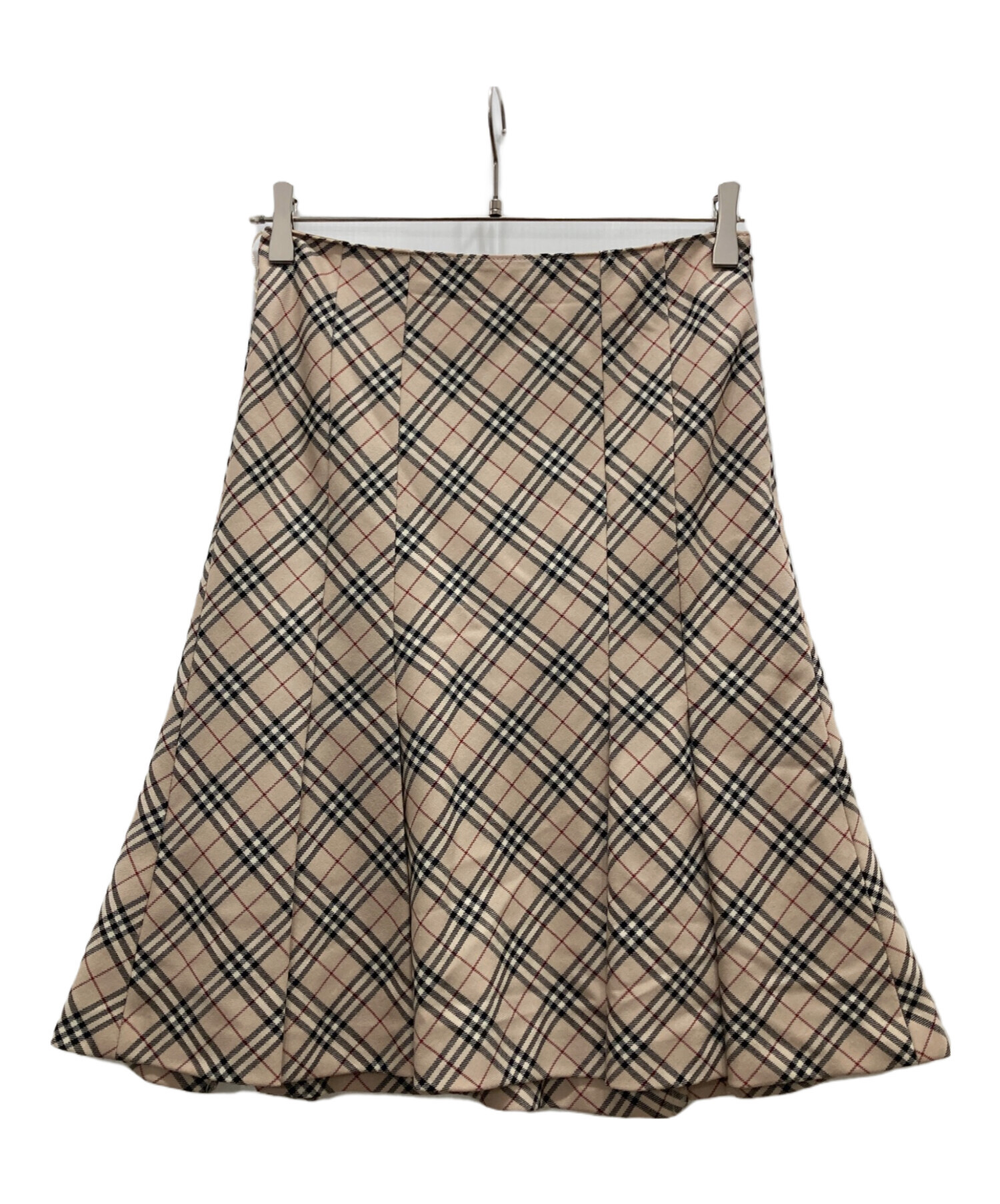 BURBERRY LONDON ノバチェック フレア スカート 36 ベージュ系 中古・古着通販】BURBERRY LONDON (バーバリーロンドン) ノヴァ