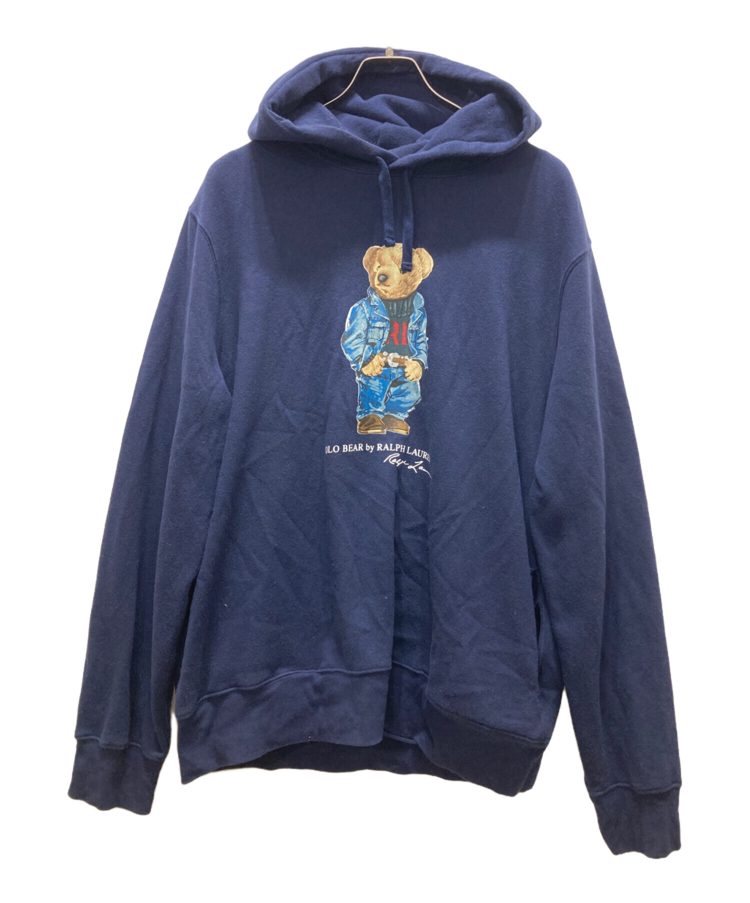 新品タグ付き　ポロベア ポロ ラルフローレン 紺ネイビー　スウェット パーカー 中古・古着通販】POLO RALPH LAUREN (ポロ・ラルフローレン) ポロベア