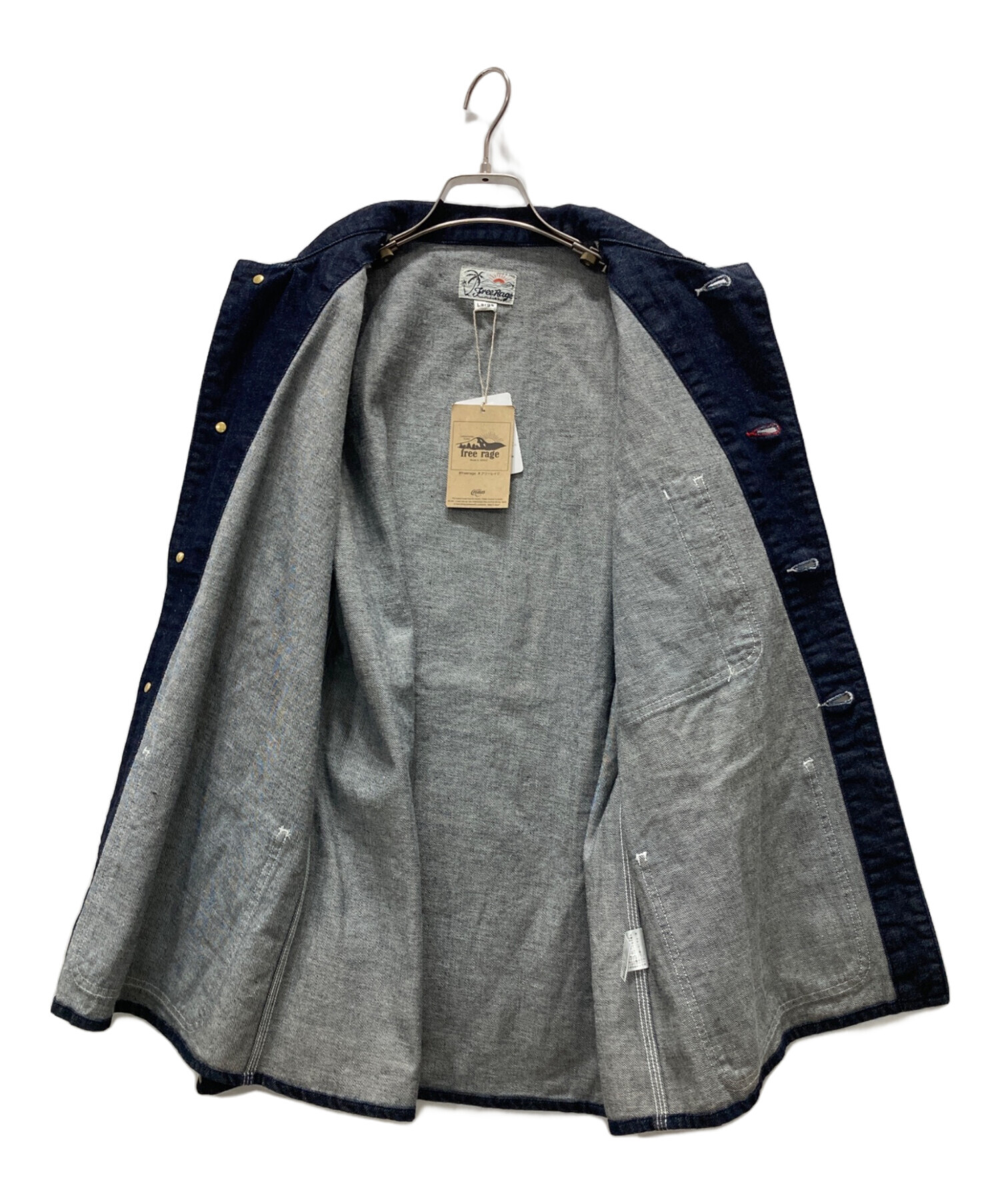 中古・古着通販】FREERAGE (フリーレイジ) デニムカバーオール/
