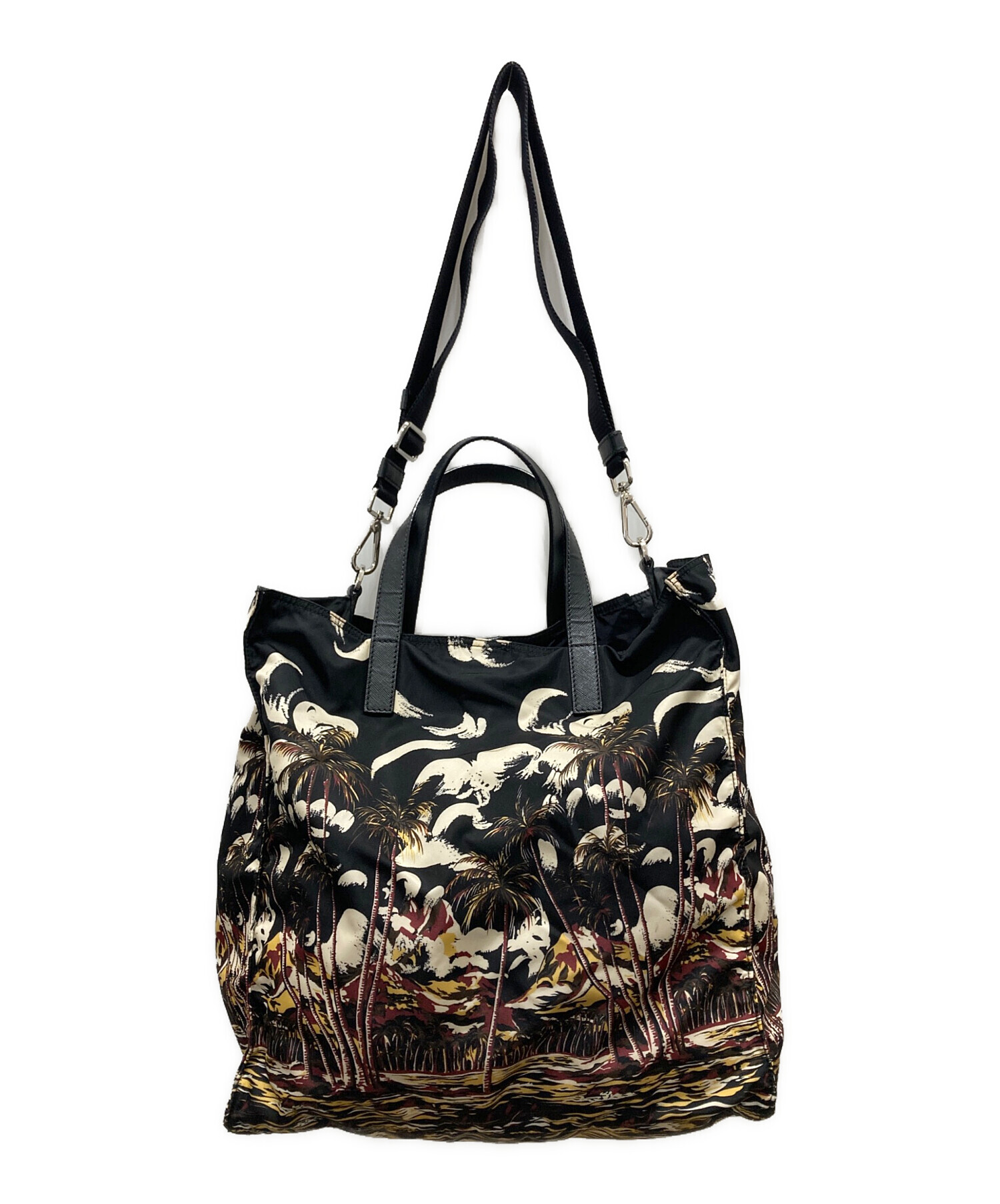 中古・古着通販】PRADA (プラダ) アロハ柄ナイロントートバッグ
