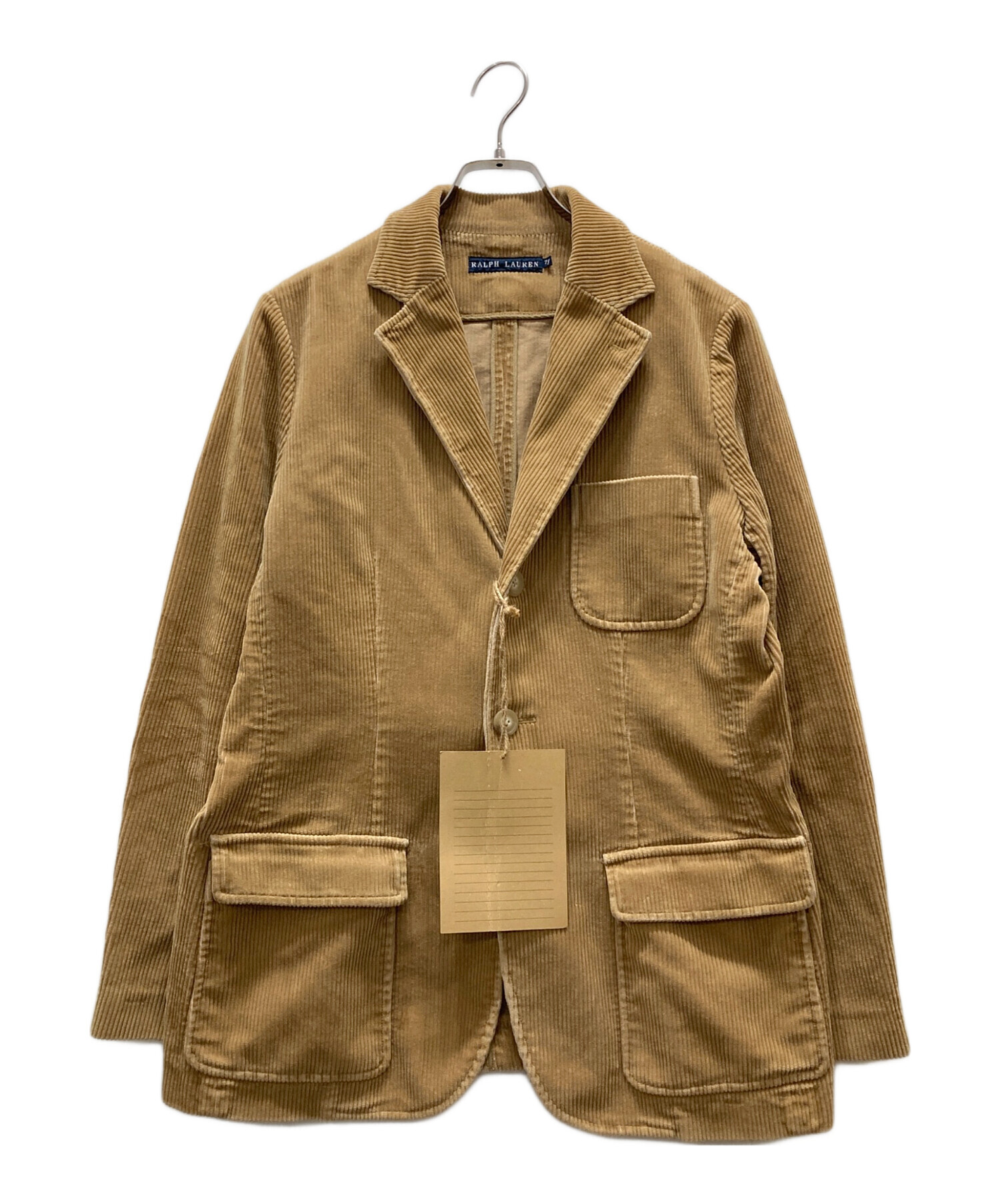 ラルフローレン　コーデュロイ　テーラードジャケット　エルボーパッチ　キャメル 中古・古着通販】RALPH LAUREN (ラルフローレン) エルボーパッチ
