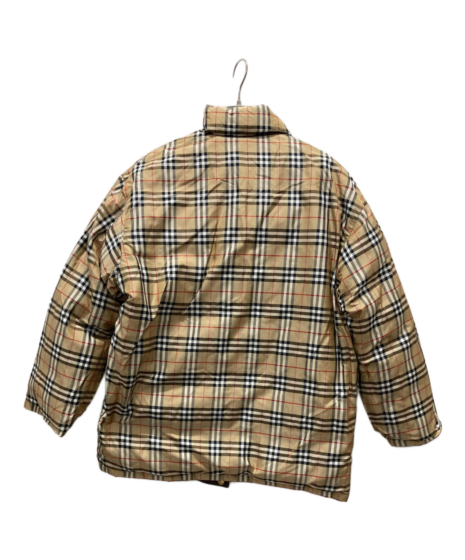 Burberry ダウンジャケット ブラウン ノバチェック 中古・古着通販】Burberry's (バーバリーズ) ノヴァチェック 金釦