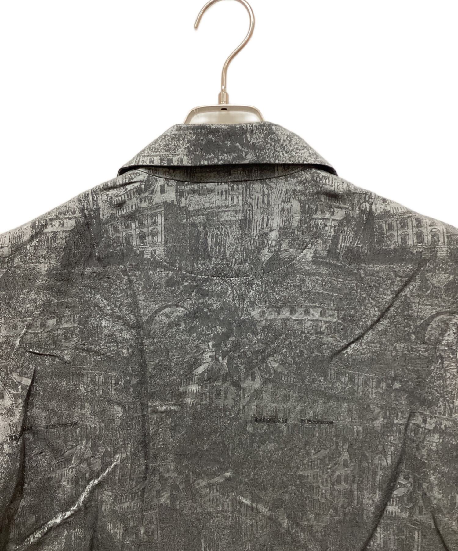 中古・古着通販】ETHOSENS (エトセンス) Jaquard SS shirt グレー 