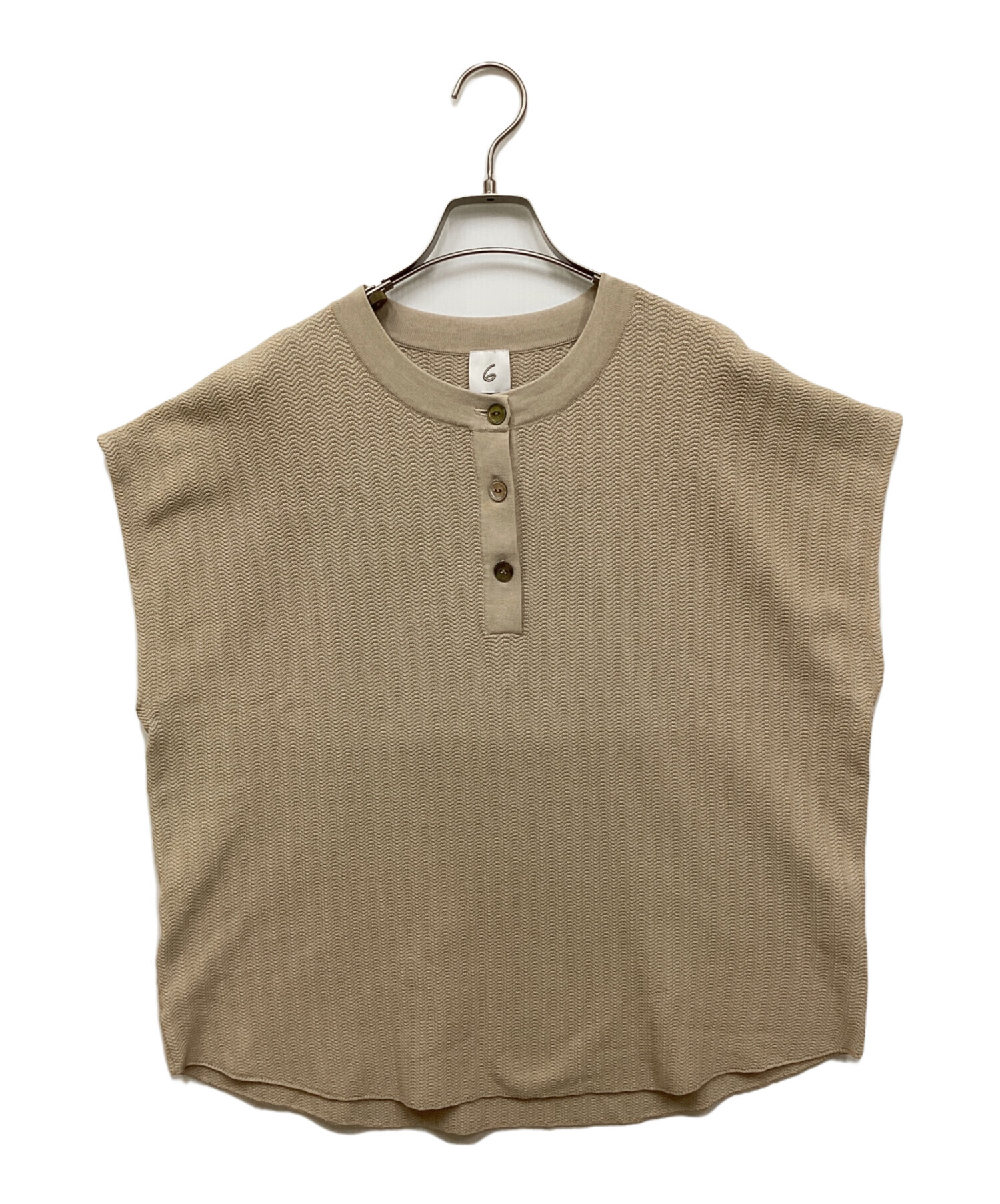 ニット/セーター 6ROKU COTTON SHOULDER SLIT KNIT PULLOVER 6ROKU COTTON SHOULDER SLIT KNIT PULLOVER