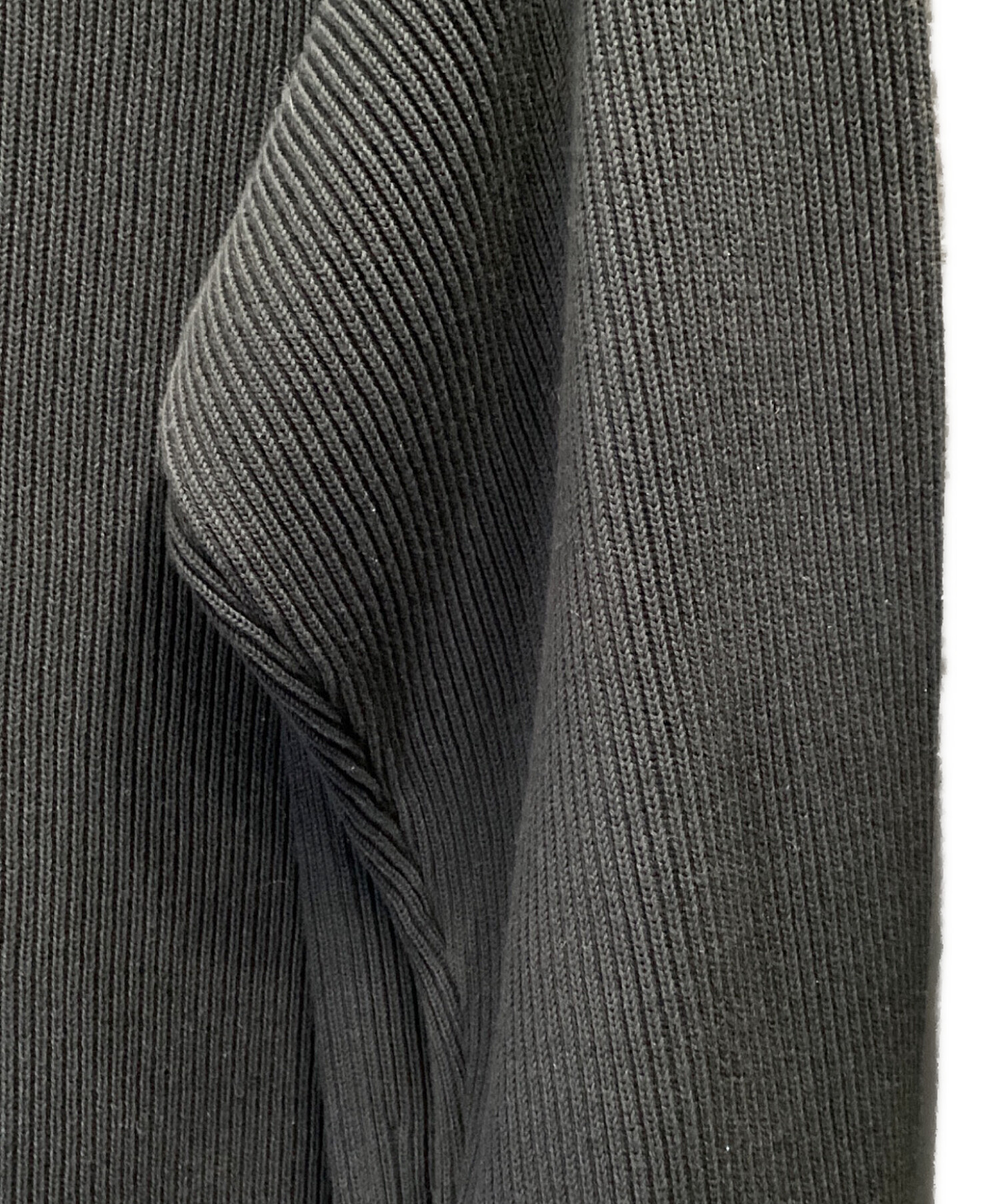 AURALEE オーラリー　カーディガン 美品　サイズ4 ブラック 中古・古着通販】AURALEE (オーラリー) SUPER HARD TWIST RIB KNIT BIG