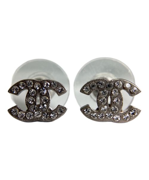 中古・古着通販】CHANEL (シャネル) ココマークラインストーンピアス