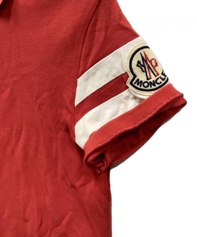 中古・古着通販】MONCLER (モンクレール) ポロシャツ レッド サイズ:S