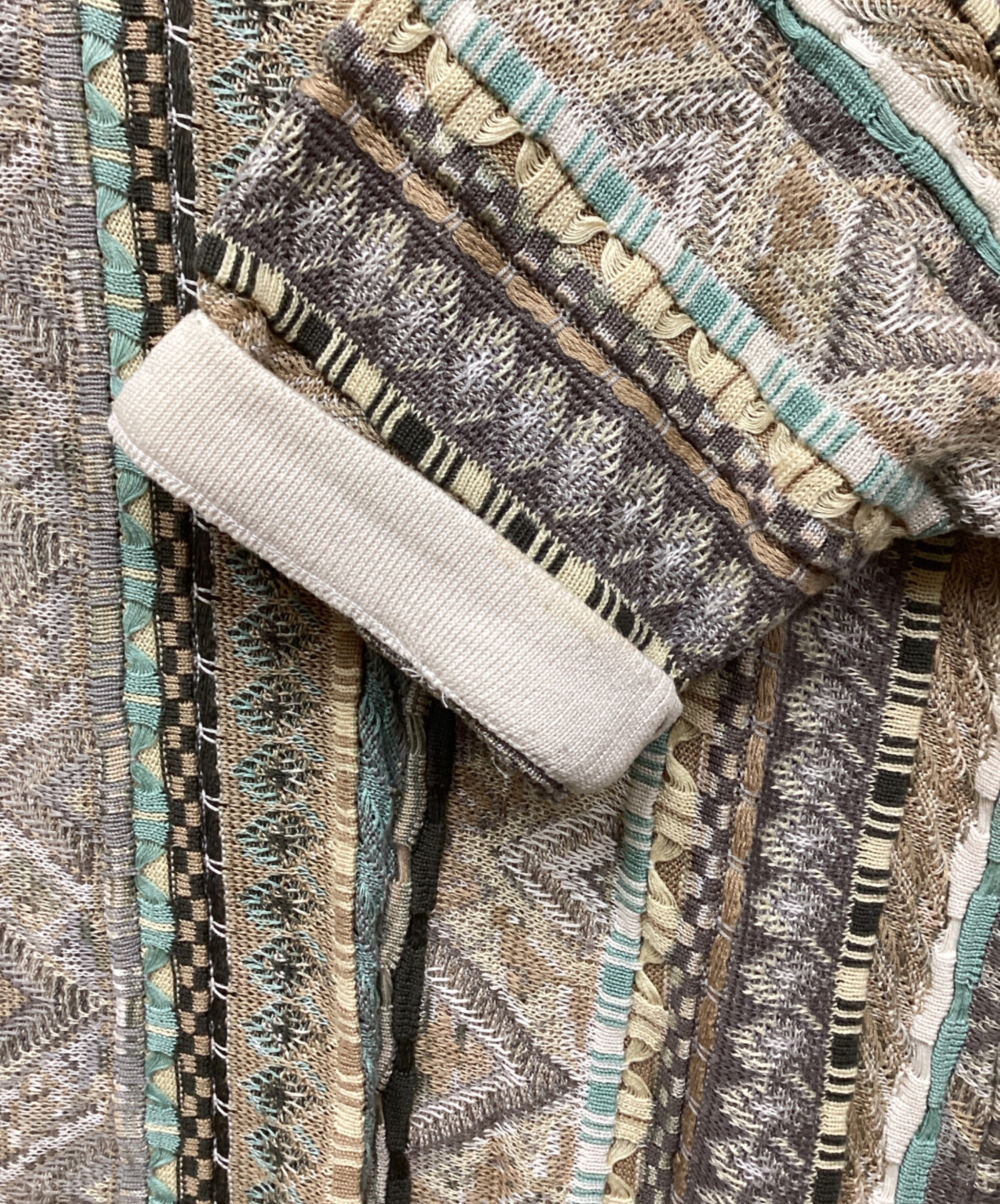 中古・古着通販】TUNDRA (ツンドラ) 3Dニットポロシャツ ベージュ 