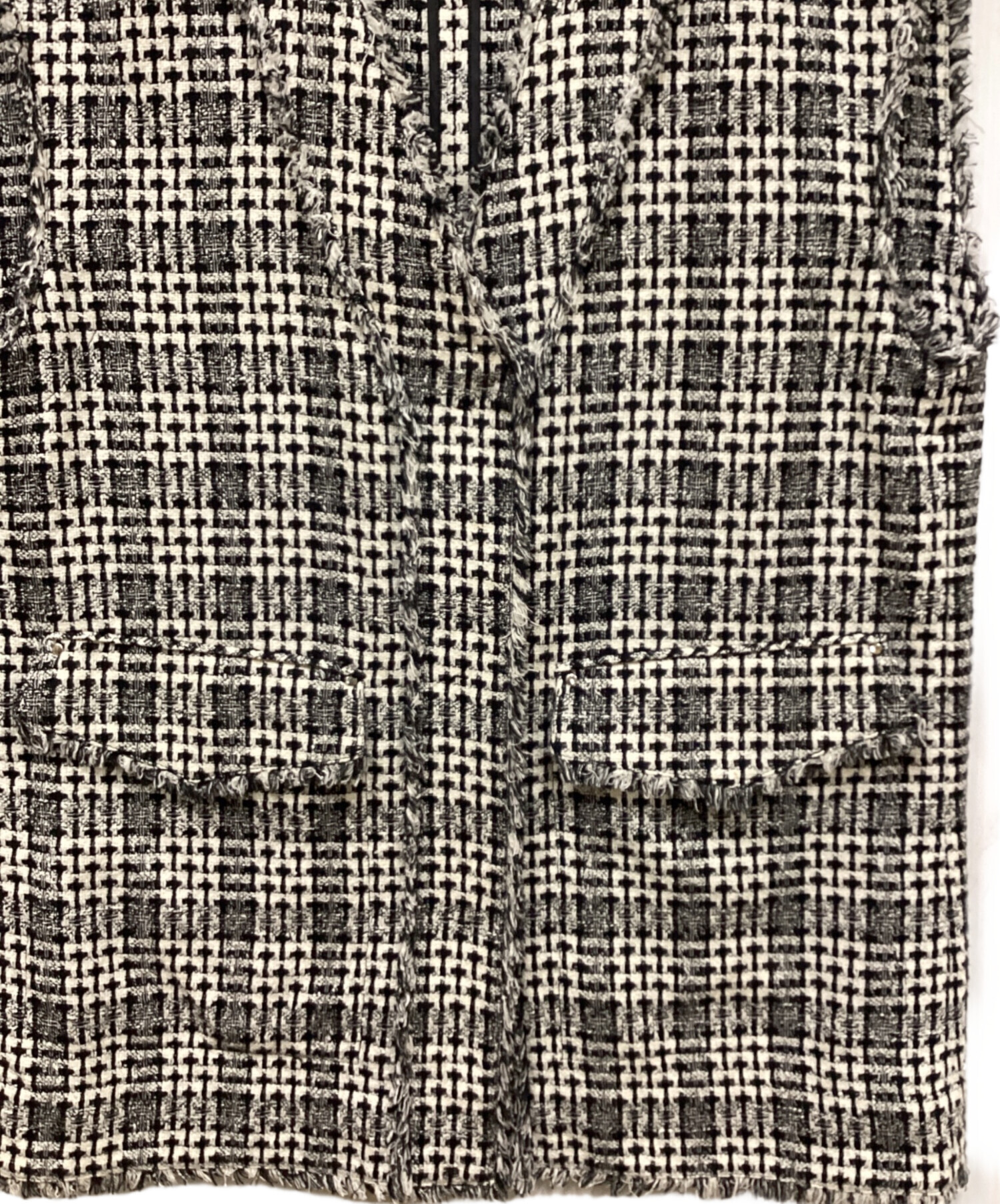 中古・古着通販】uncrave (アンクレイヴ) ツイードチェック ジレ 