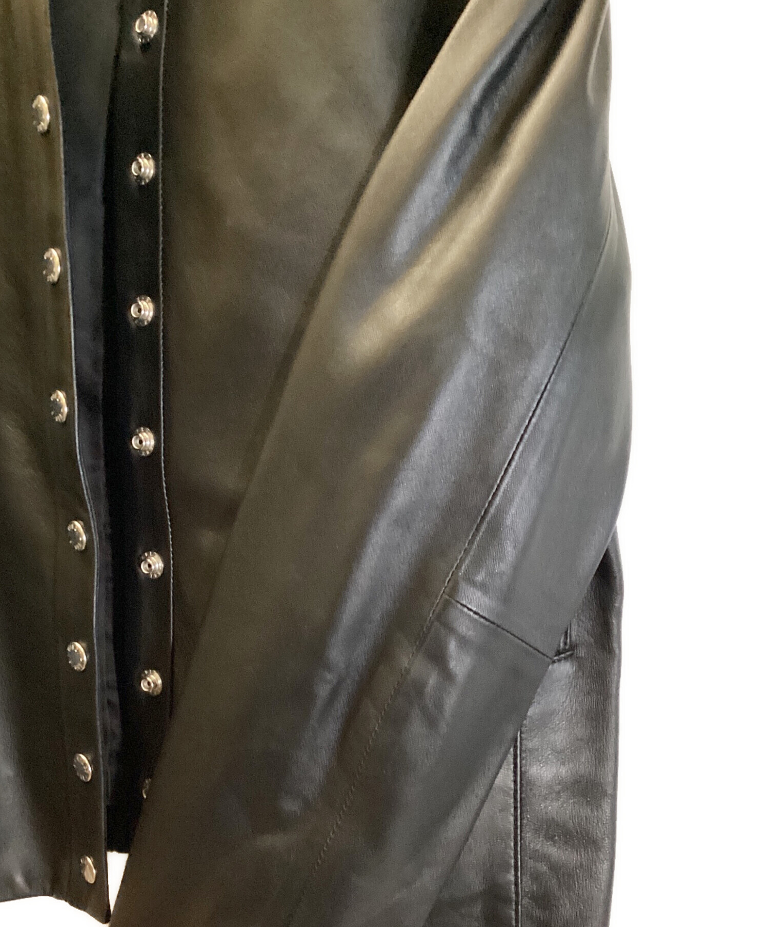 23区 ラムレザー ジャケット ノーカラー 38 ラムレザー ノーカラージャケット / 23区 | ファッション通販 【公式