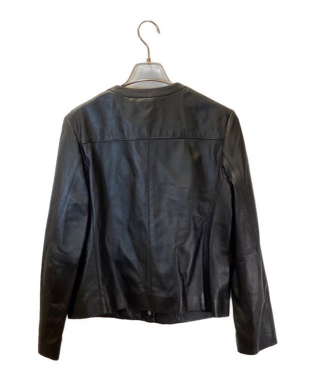 中古・古着通販】23区 (ニジュウサンク) ラムレザー ノーカラー