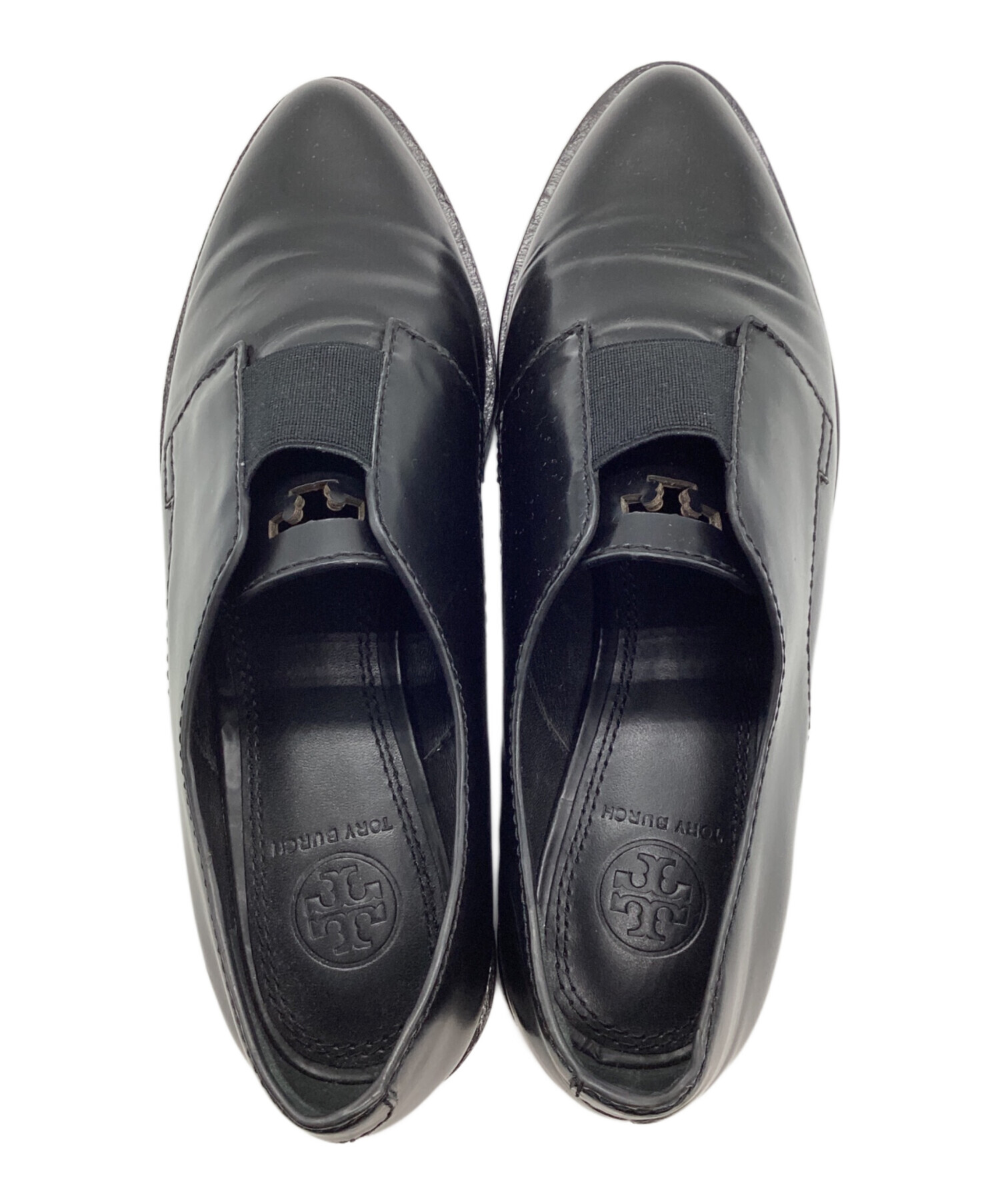 中古・古着通販】TORY BURCH (トリーバーチ) レザーシューズ ブラック 