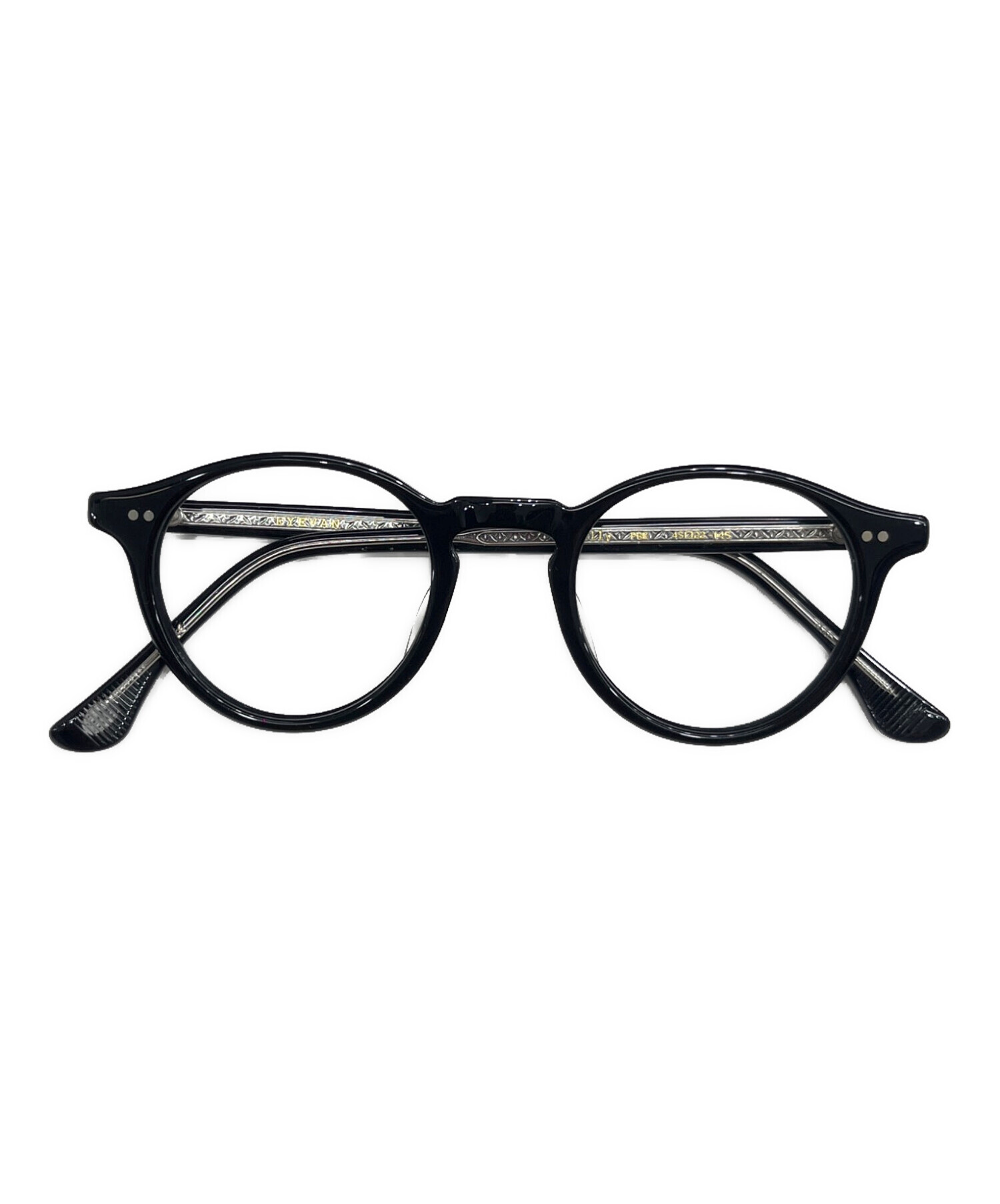 中古・古着通販】EYEVAN (アイヴァン) 眼鏡 ブラック サイズ:SIZE 45  