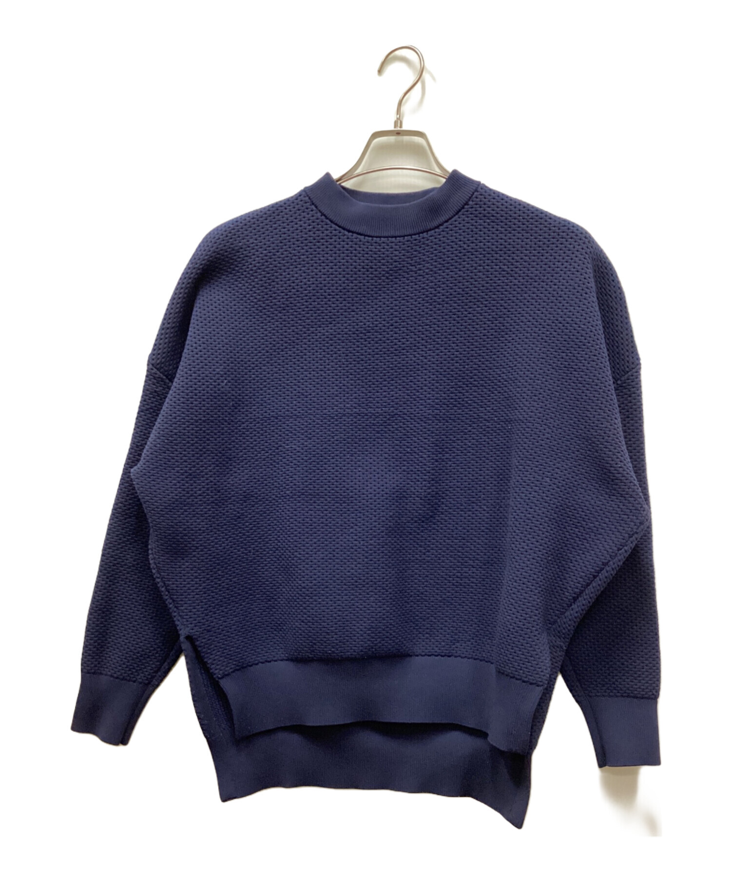 中古・古着通販】ENFOLD (エンフォルド) クルーネックニット ネイビー